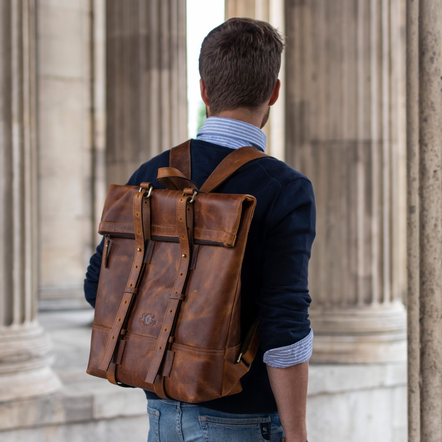 SID & VAIN Rucksack Leder CHAZ 31376