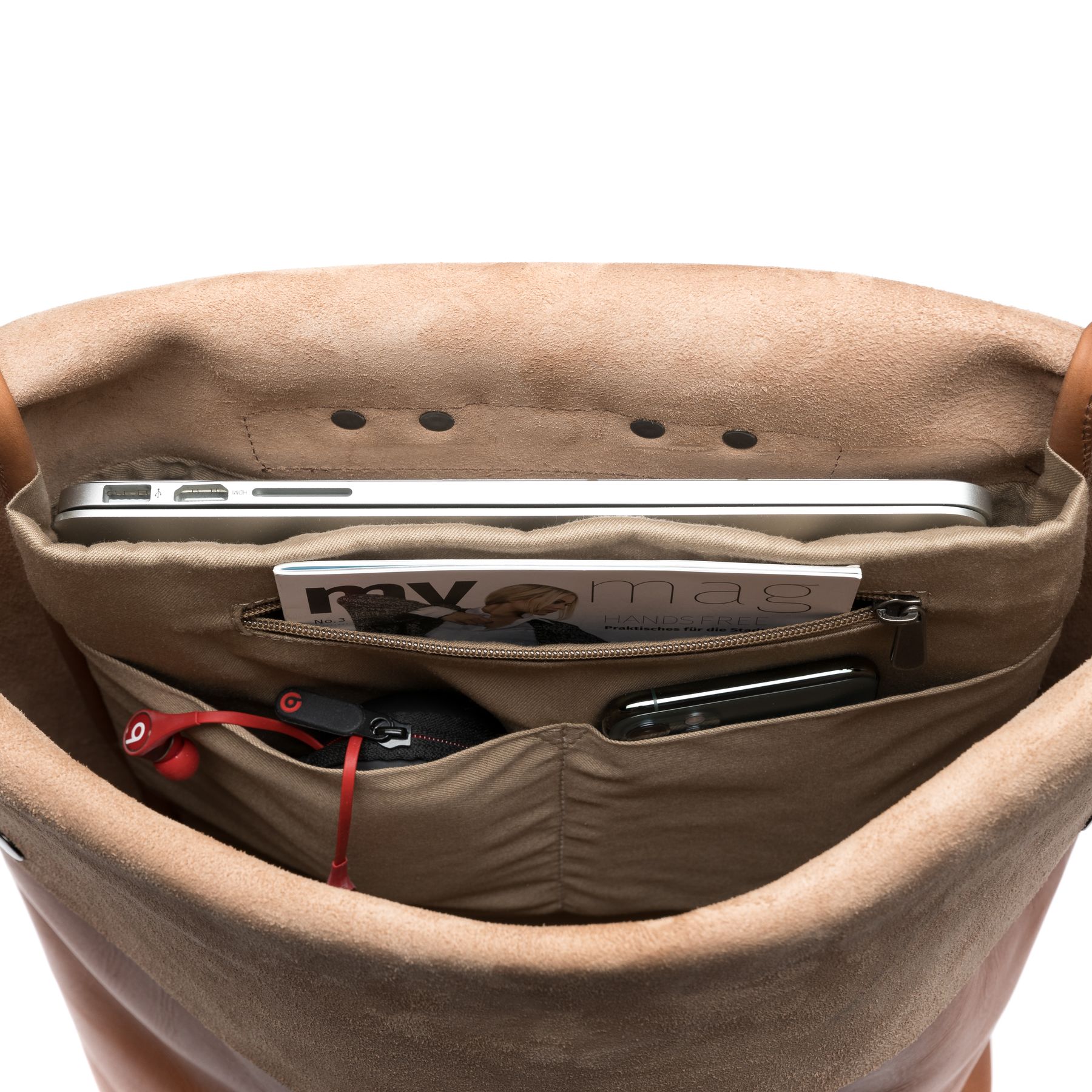 SID & VAIN Rucksack Leder DAMIAN natural-light-tan 29319