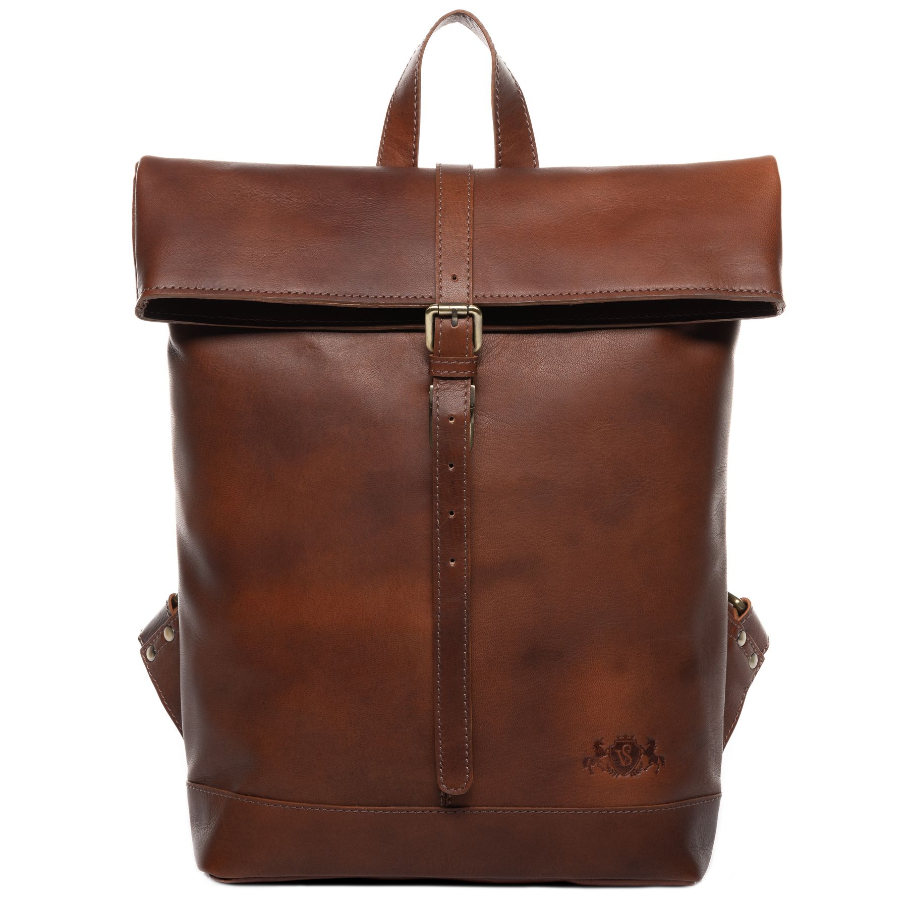 SID & VAIN Rucksack Leder JAY chestnut 34691