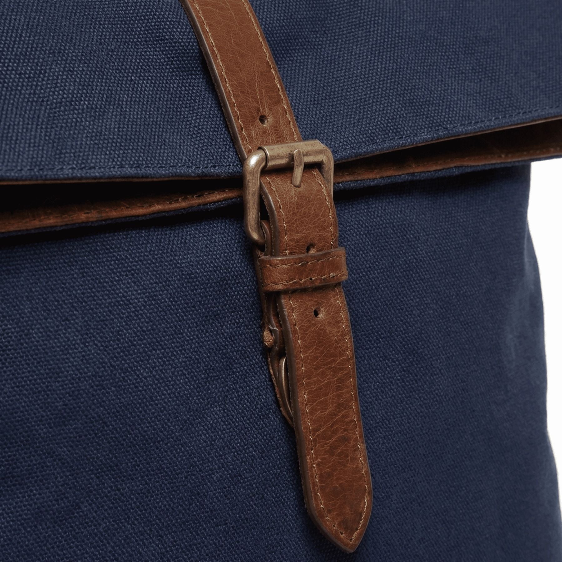 6058-SID & VAIN backpack-rolltop - L - H-93 - TATUM blue-brown CANVAS-PULL-UP-Detail-2