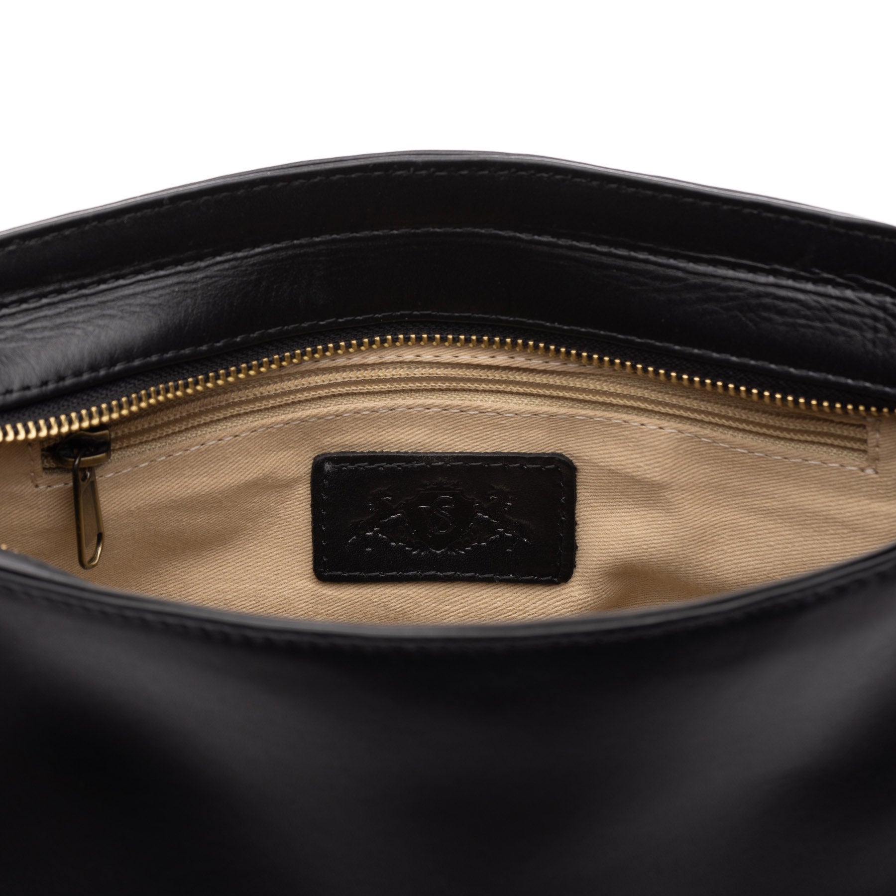 SID & VAIN Schultertasche Leder ALBANY schwarz oder braun 38852