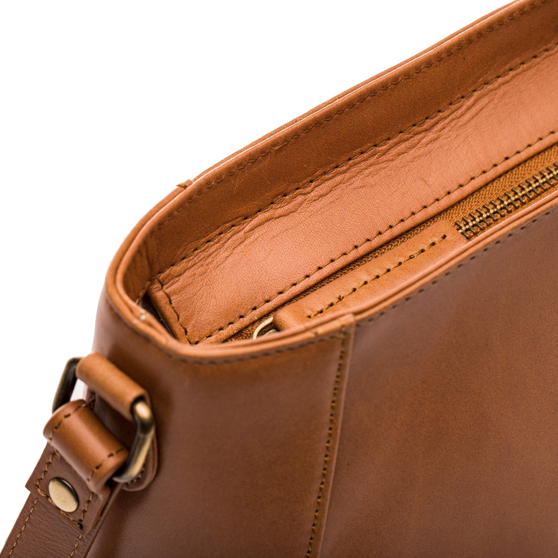 SID & VAIN Schultertasche Leder ALBANY schwarz oder braun 38864