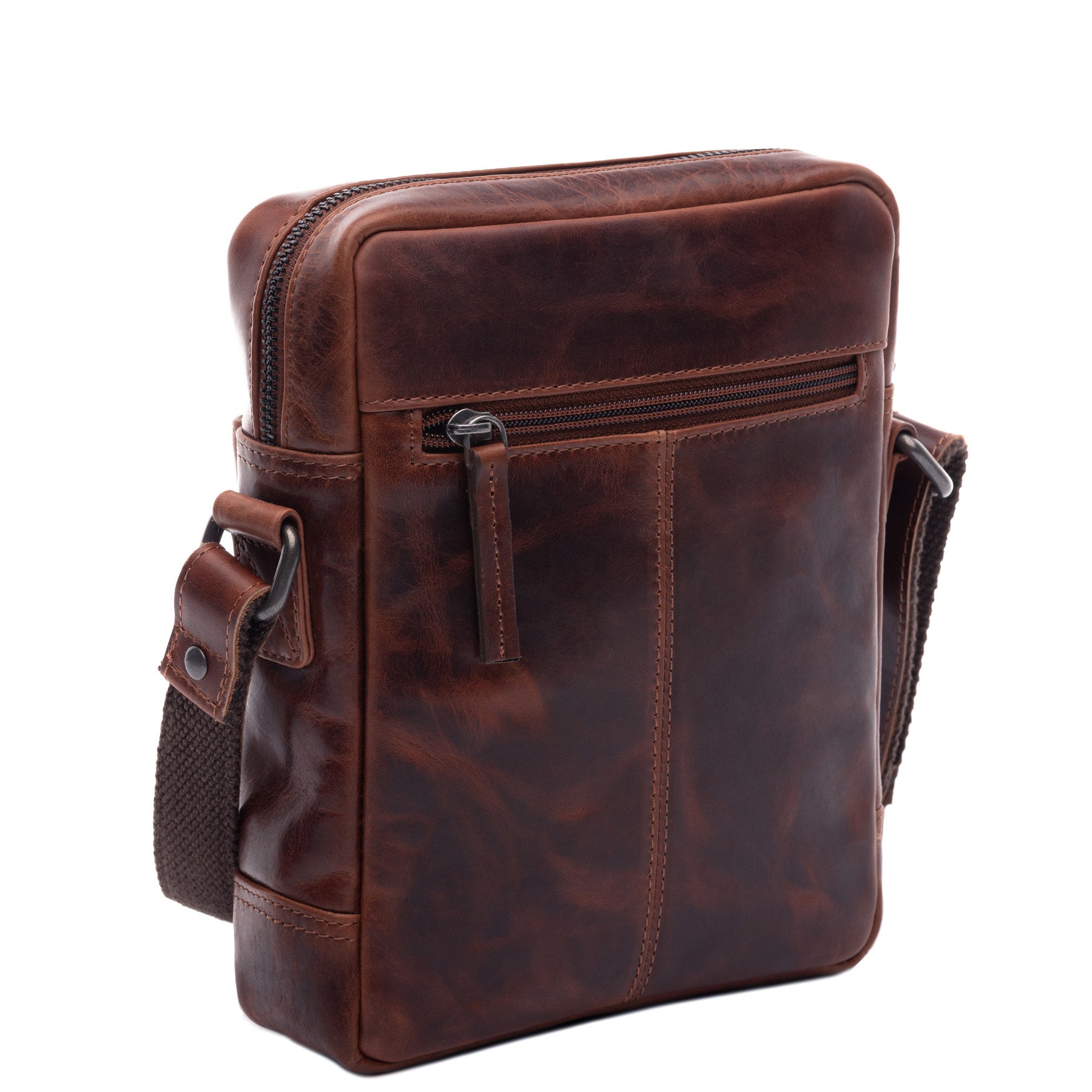 SID & VAIN Umhängetasche Leder DUBLIN braun oder schwarz 45712