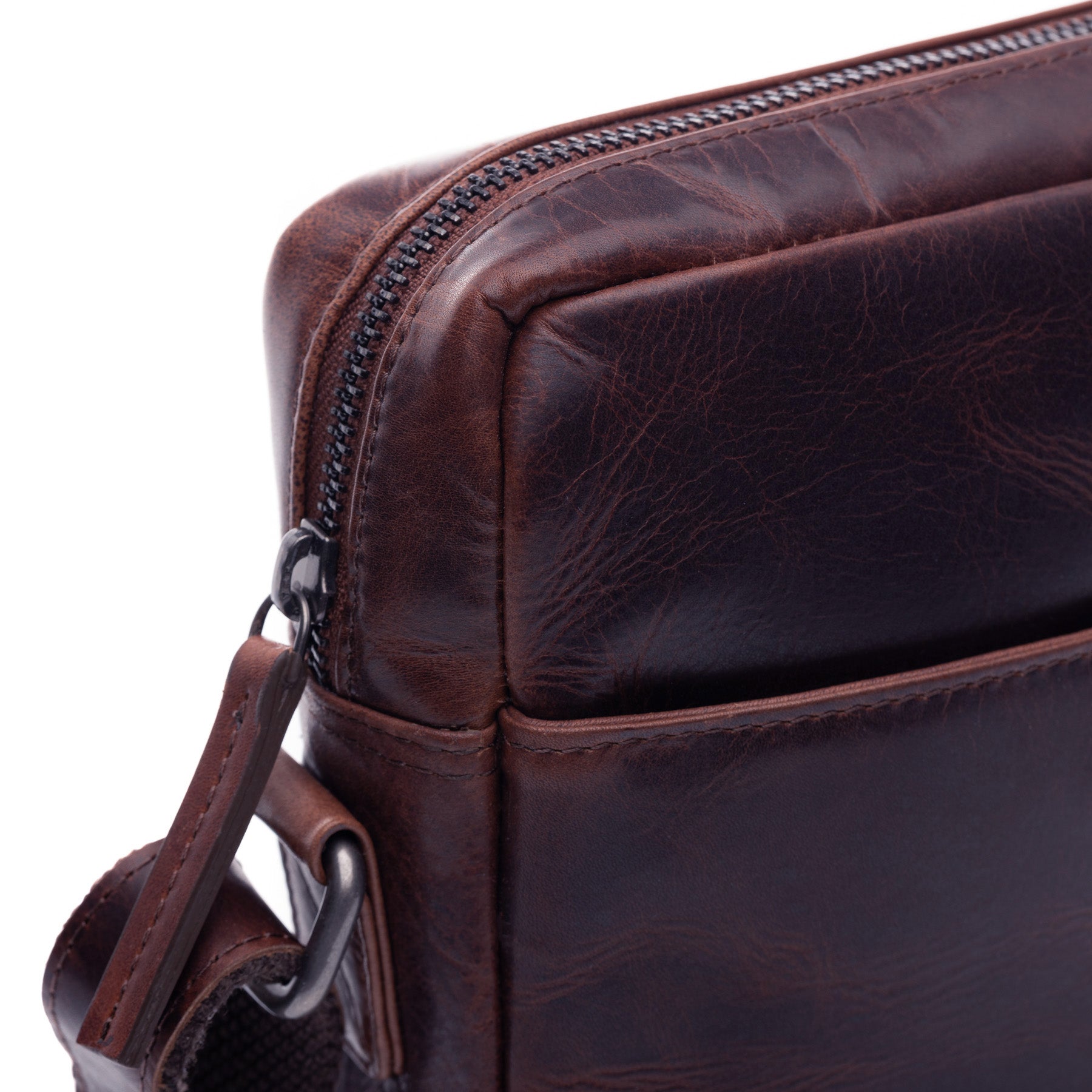 SID & VAIN Umhängetasche Leder DUBLIN braun oder schwarz 45740