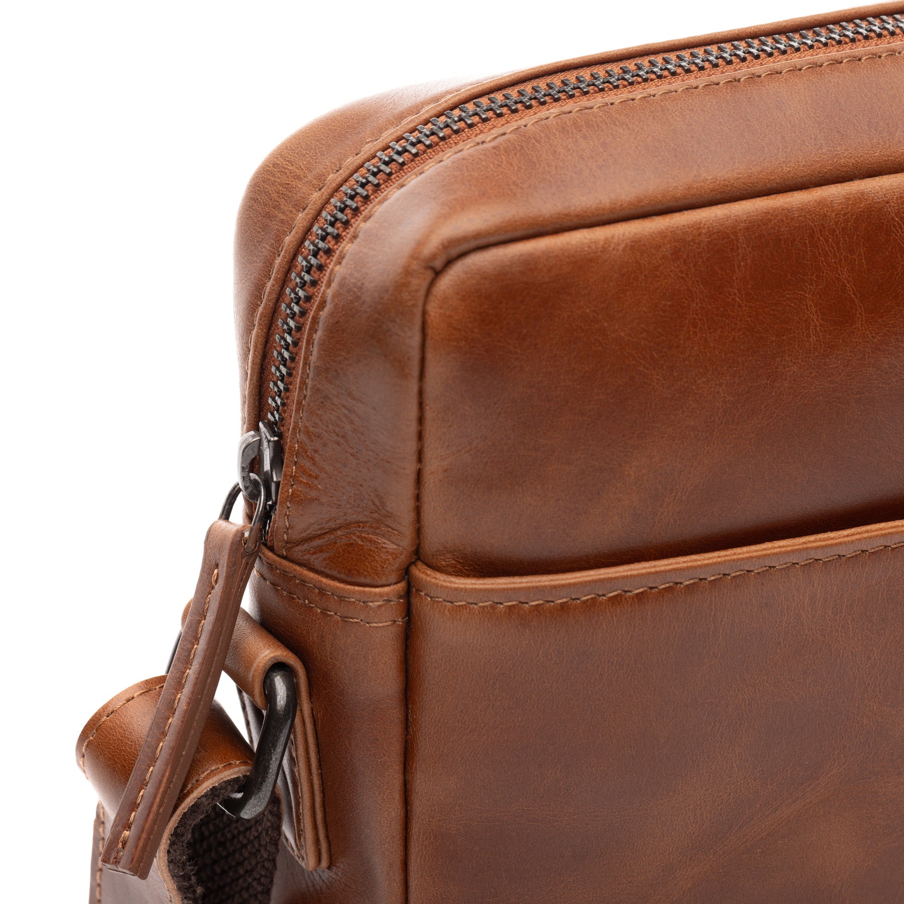 SID & VAIN Umhängetasche Leder DUBLIN braun oder schwarz 45577