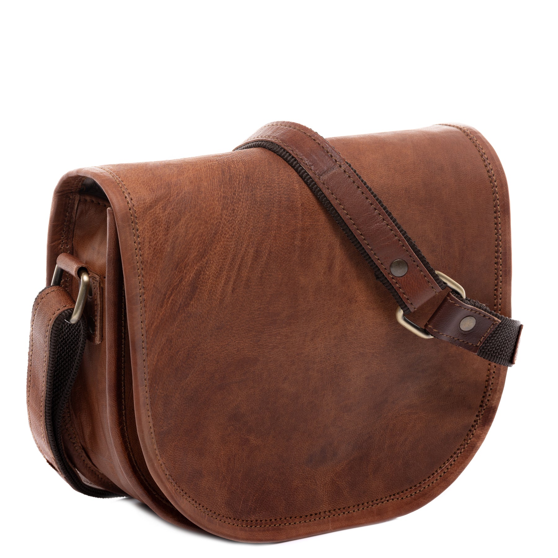SID & VAIN Schultertasche Leder HAZEL braun Umhängetasche 43852
