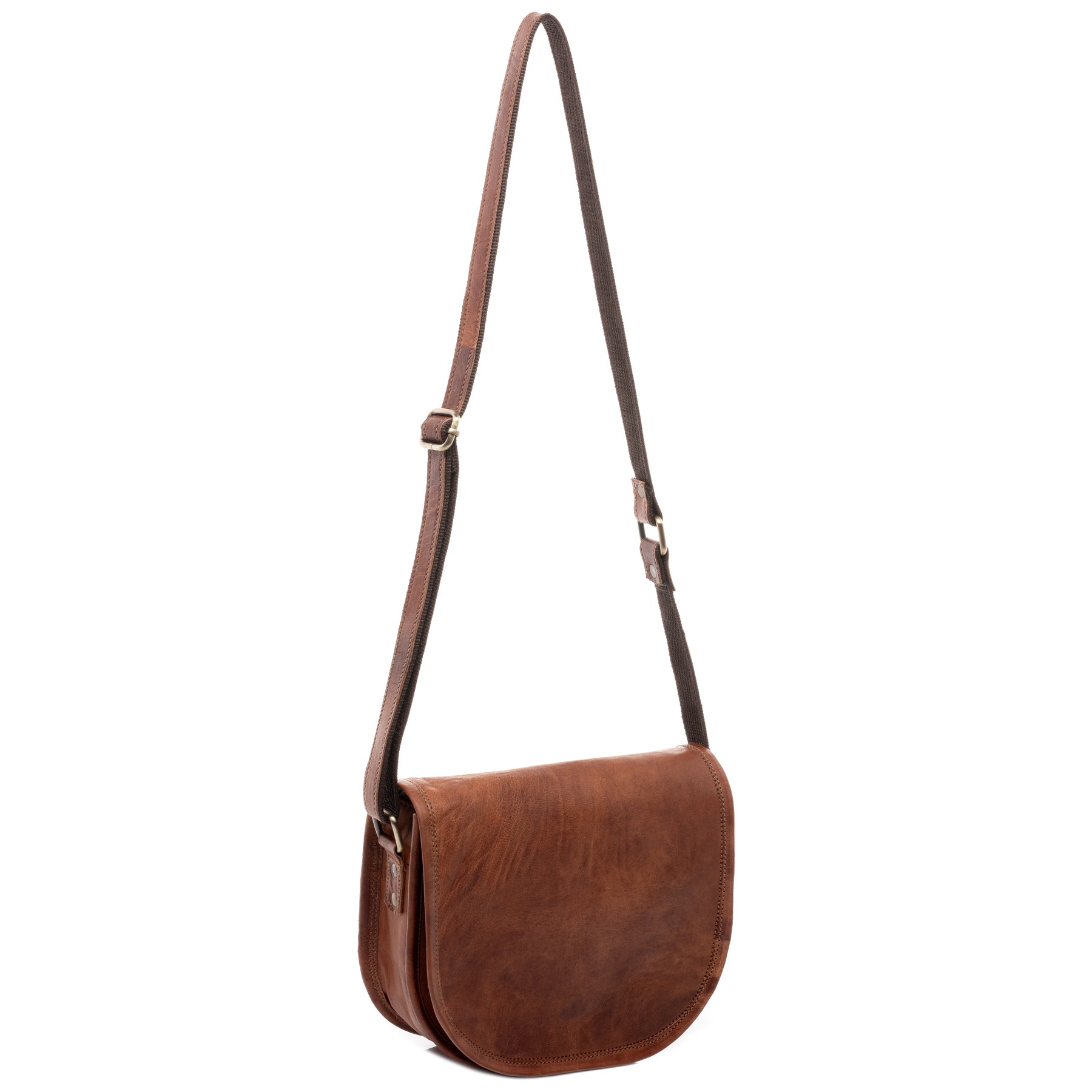 SID & VAIN Schultertasche Leder HAZEL braun Umhängetasche 43851