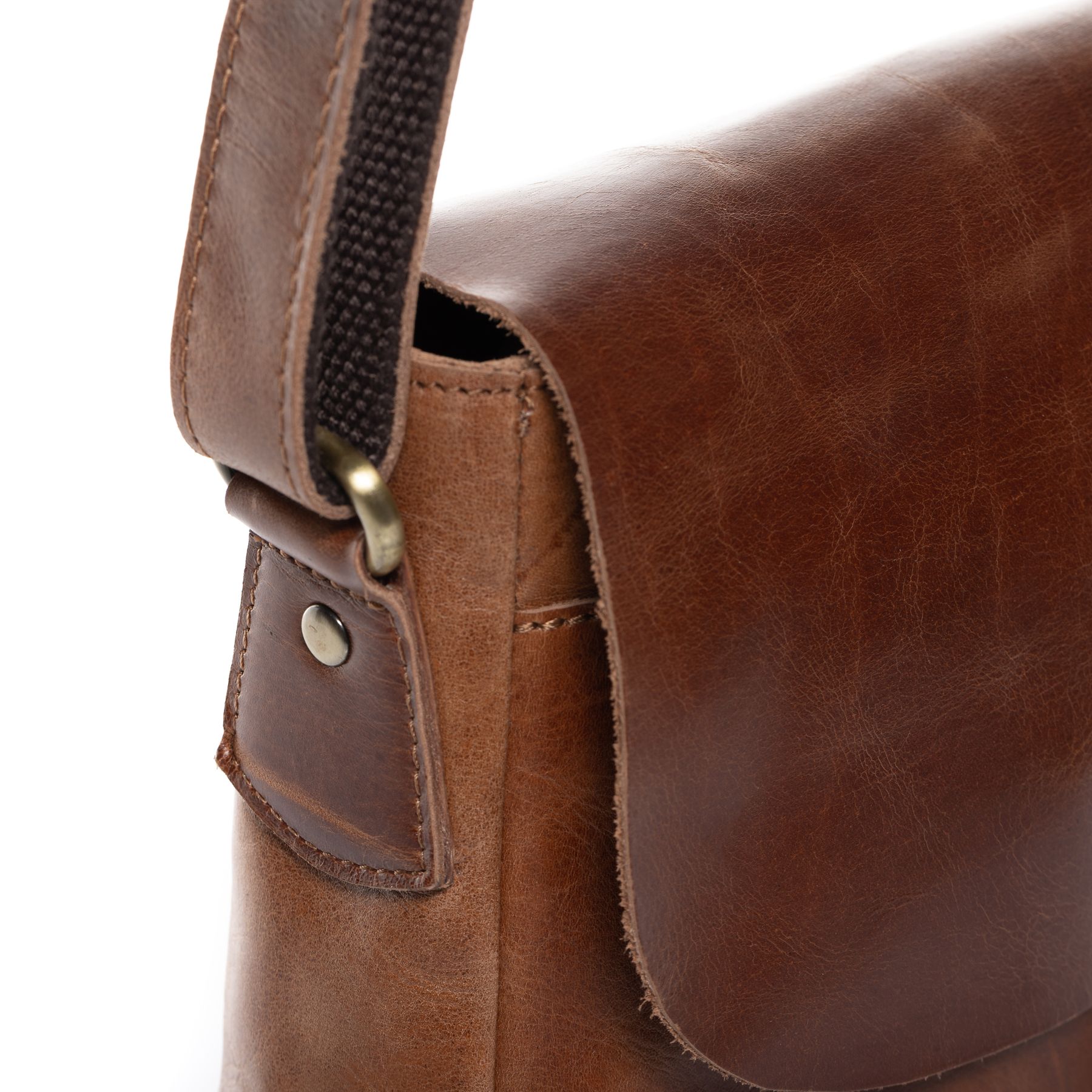 SID & VAIN Schultertasche Leder & Umhängetasche Leder YALE light-brown 36675