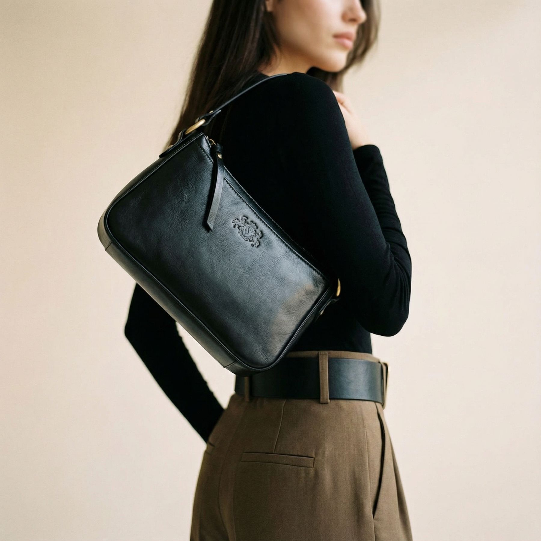 Schultertasche Leder NIBY Henkeltasche