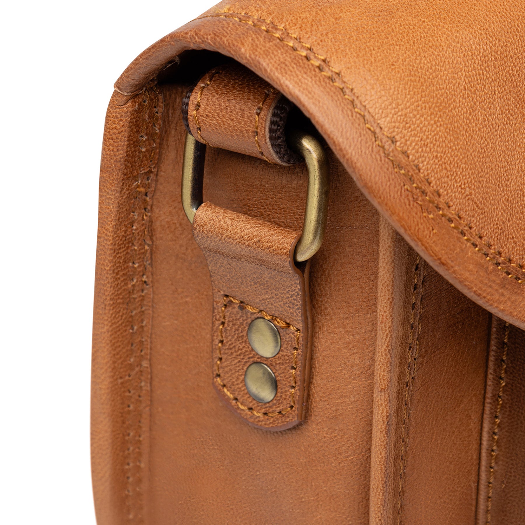 LORI brown goatskin shoulder bag