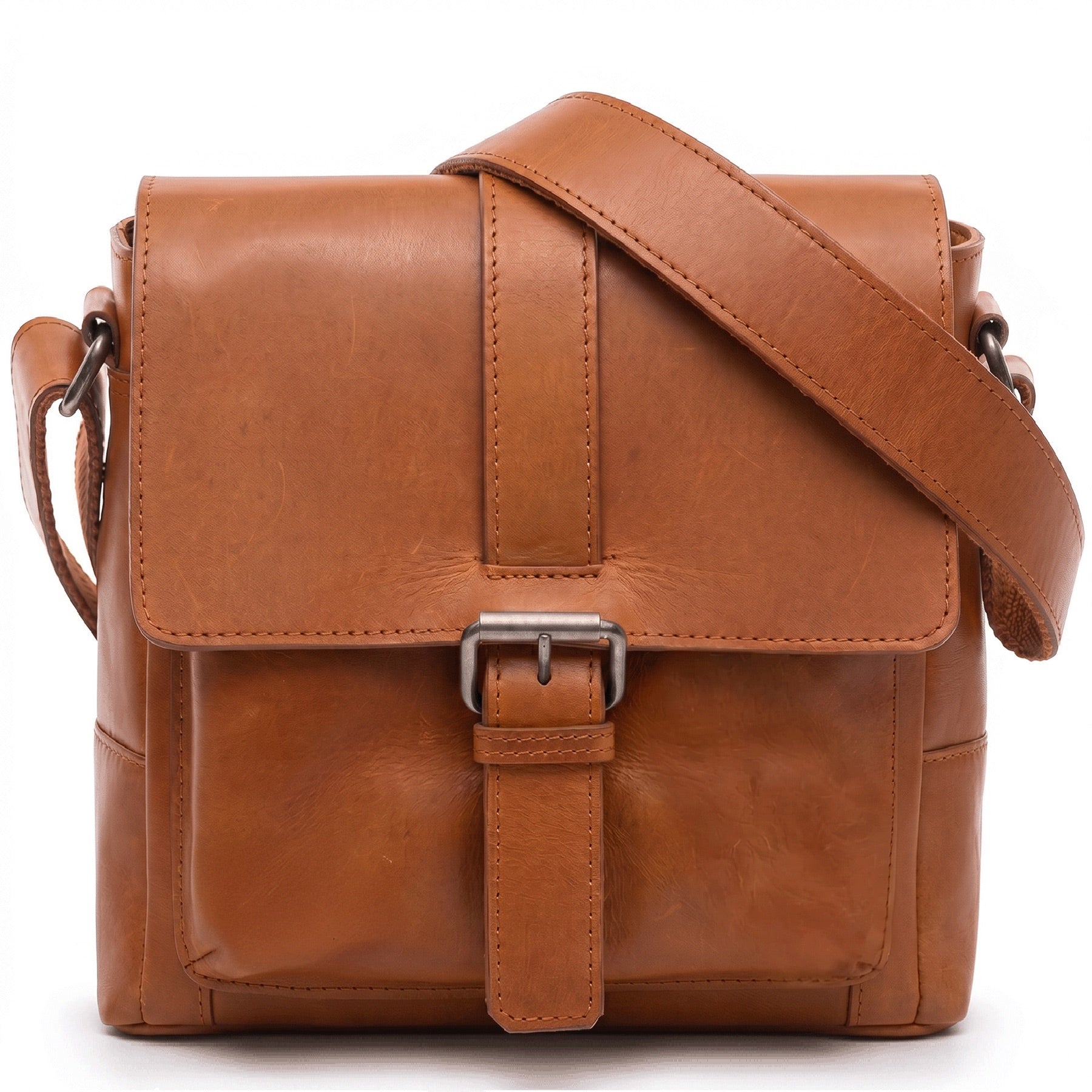 Graham Ledertasche Postbag hellbraun