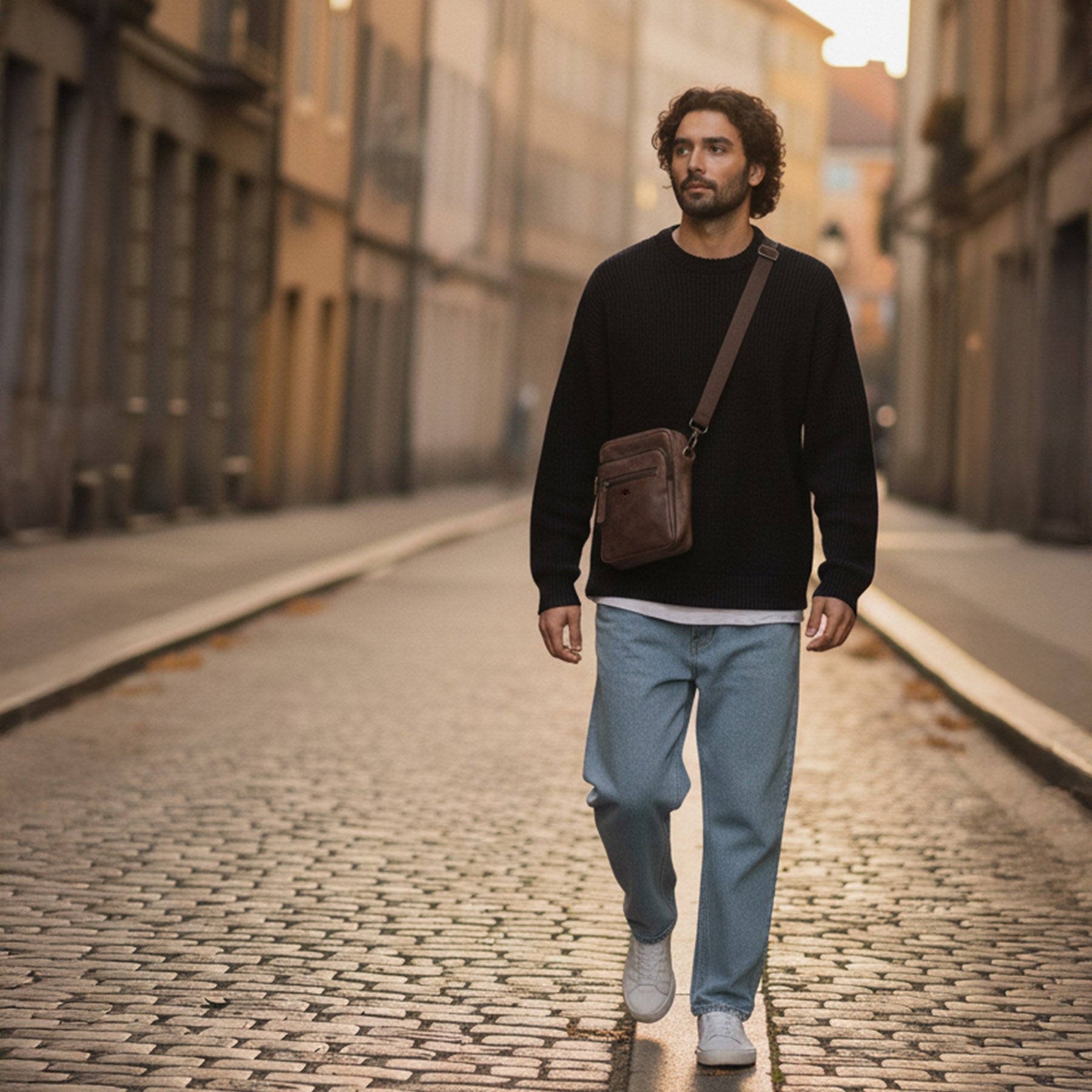 Umhängetasche Leder CLARK Schultertasche
