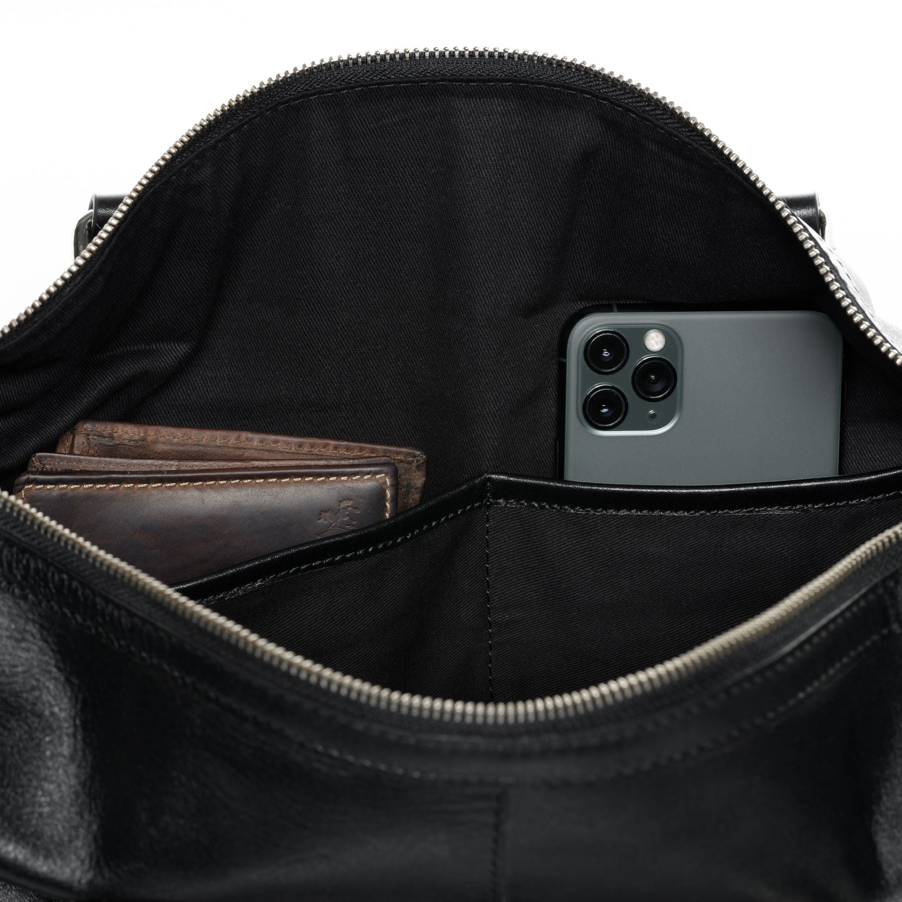 SID & VAIN Reisetasche Weekender Leder SEATTLE schwarz 27557