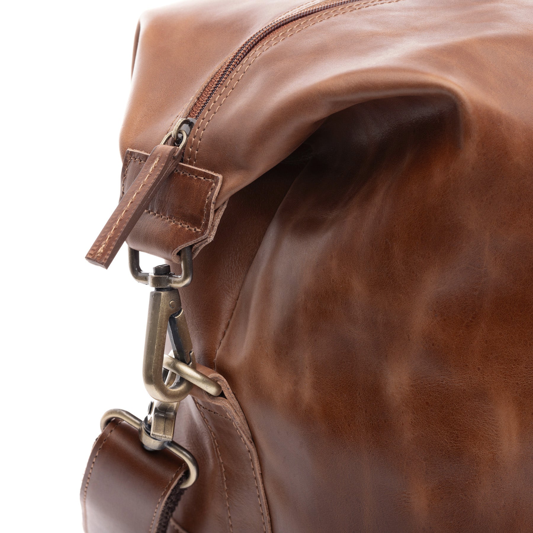 SID & VAIN Weekender Leder JEREMY Hellbraun Reisetasche 4