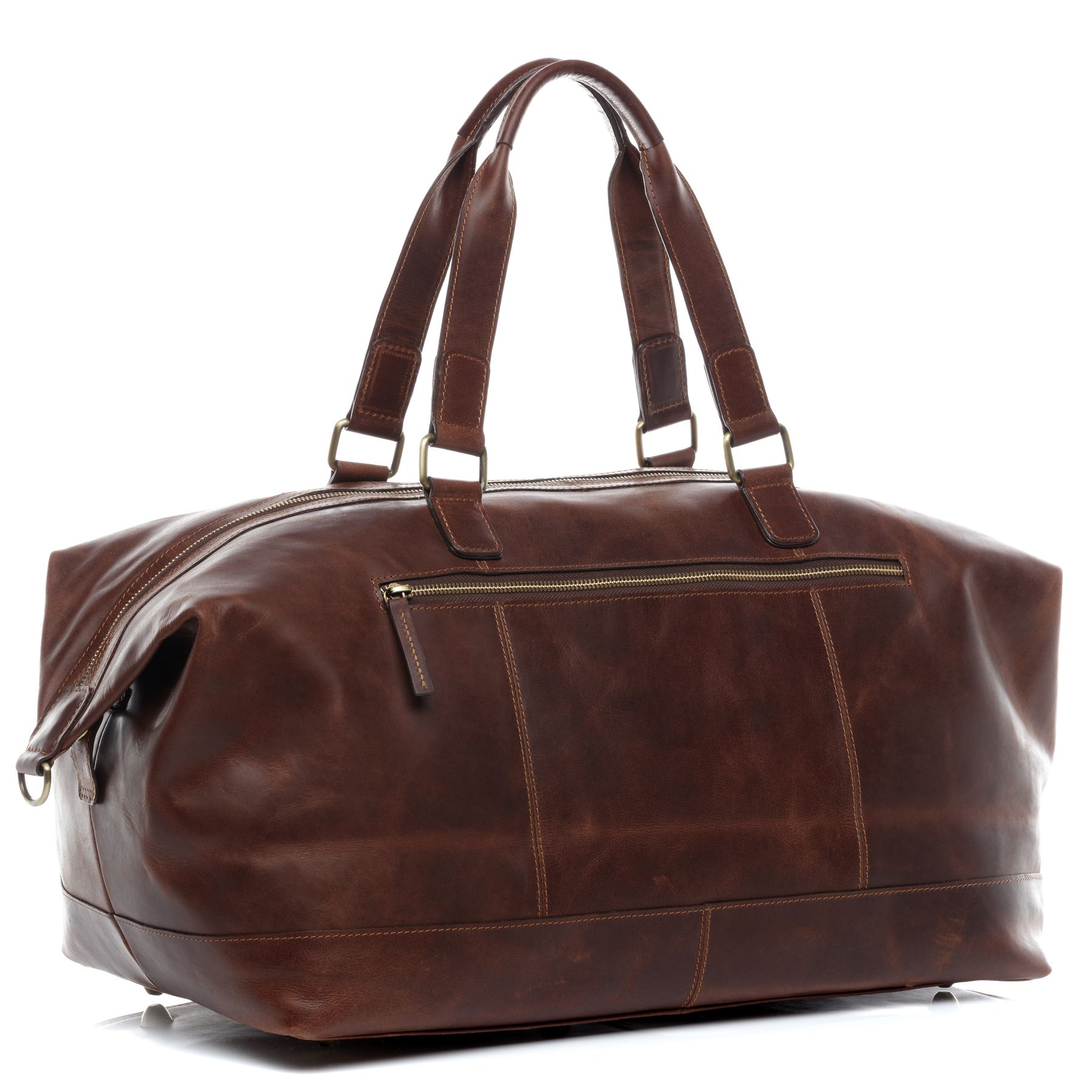 SID & VAIN Reisetasche Leder LOGAN braun-cognac 20874