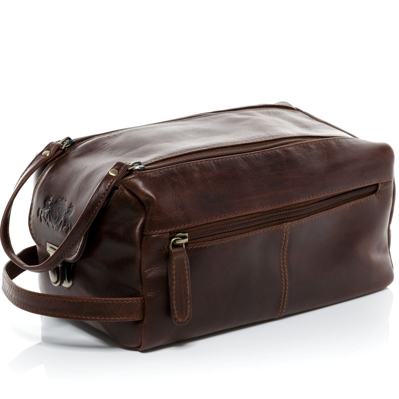 Produktbild von Kulturbeutel aus Leder braun 1997