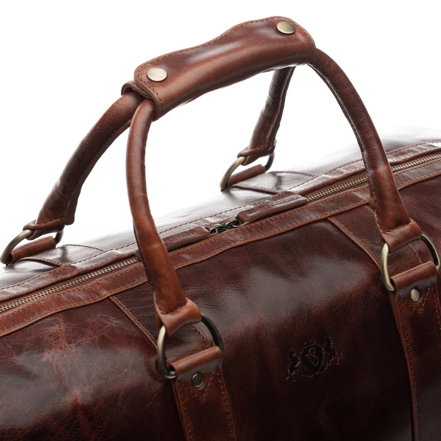 SID & VAIN Reisetasche Leder AUSTIN tan 38929