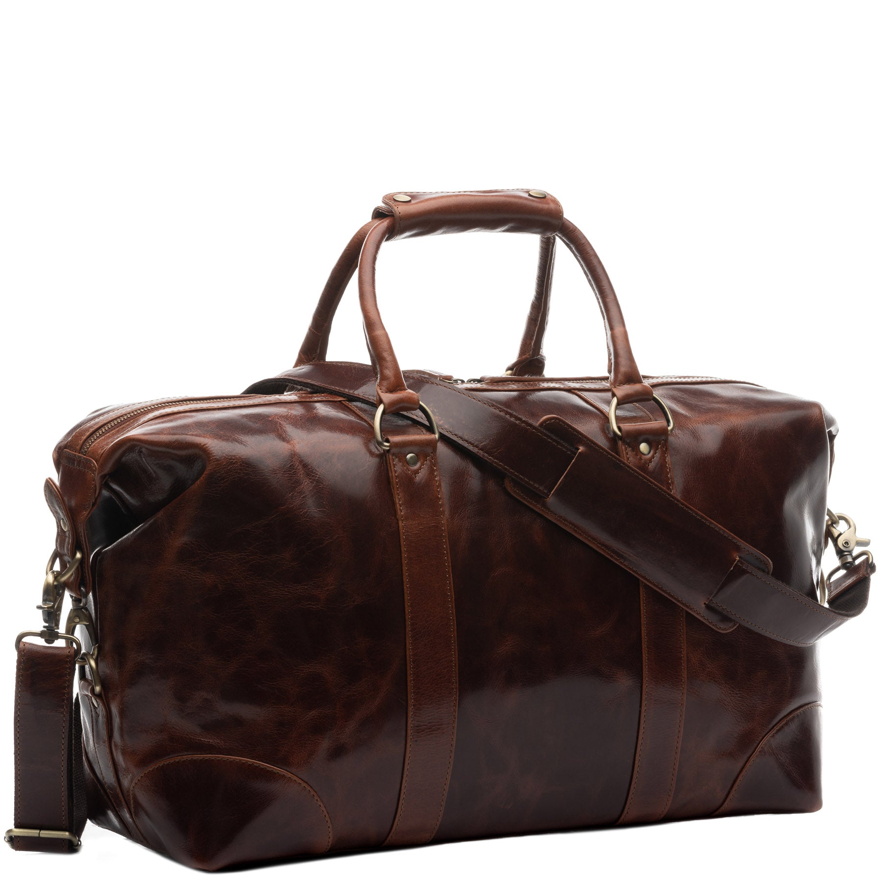 SID & VAIN Reisetasche Leder AUSTIN tan 38931