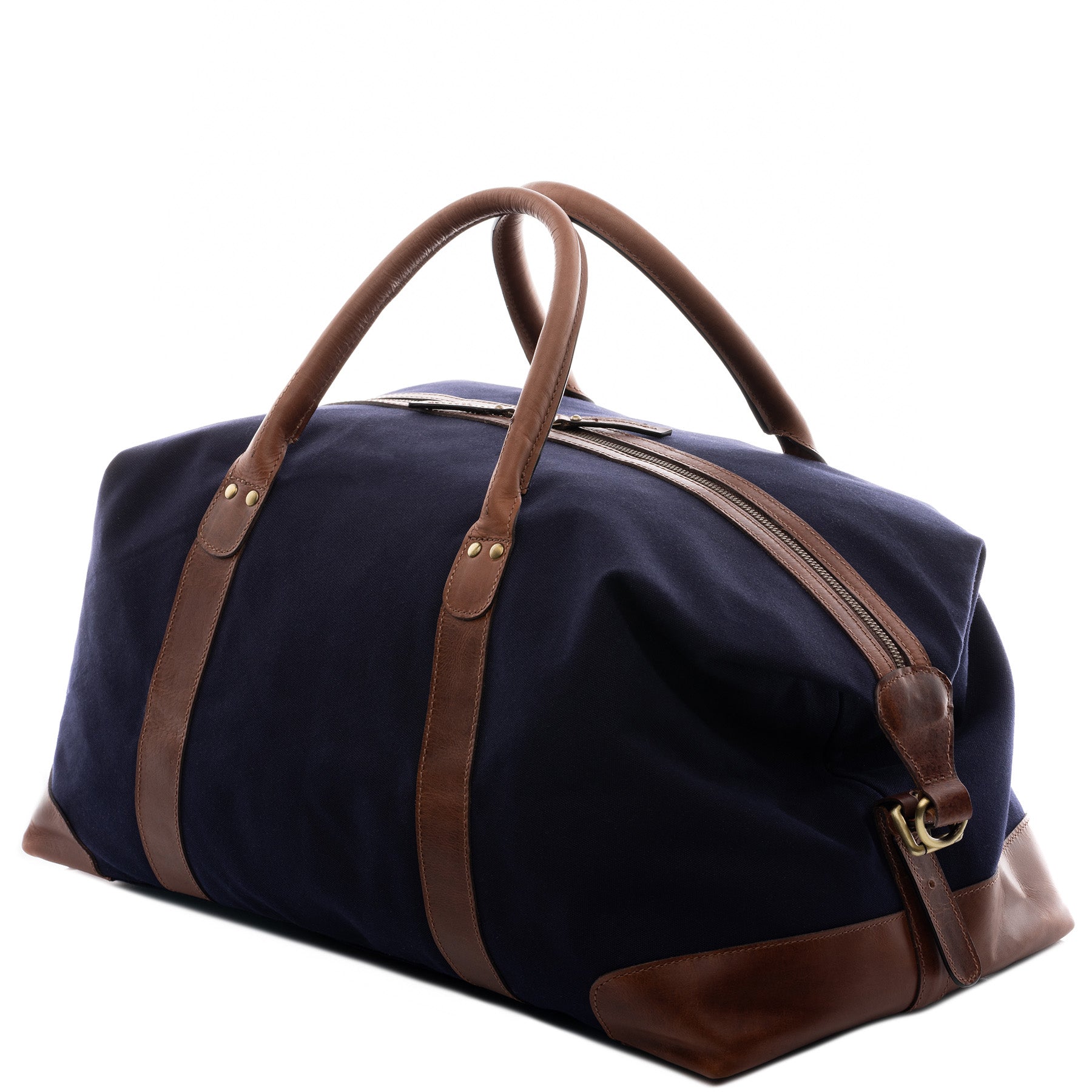 SID & VAIN Reisetasche Canvas LENNOX Weekender blau olive 44321