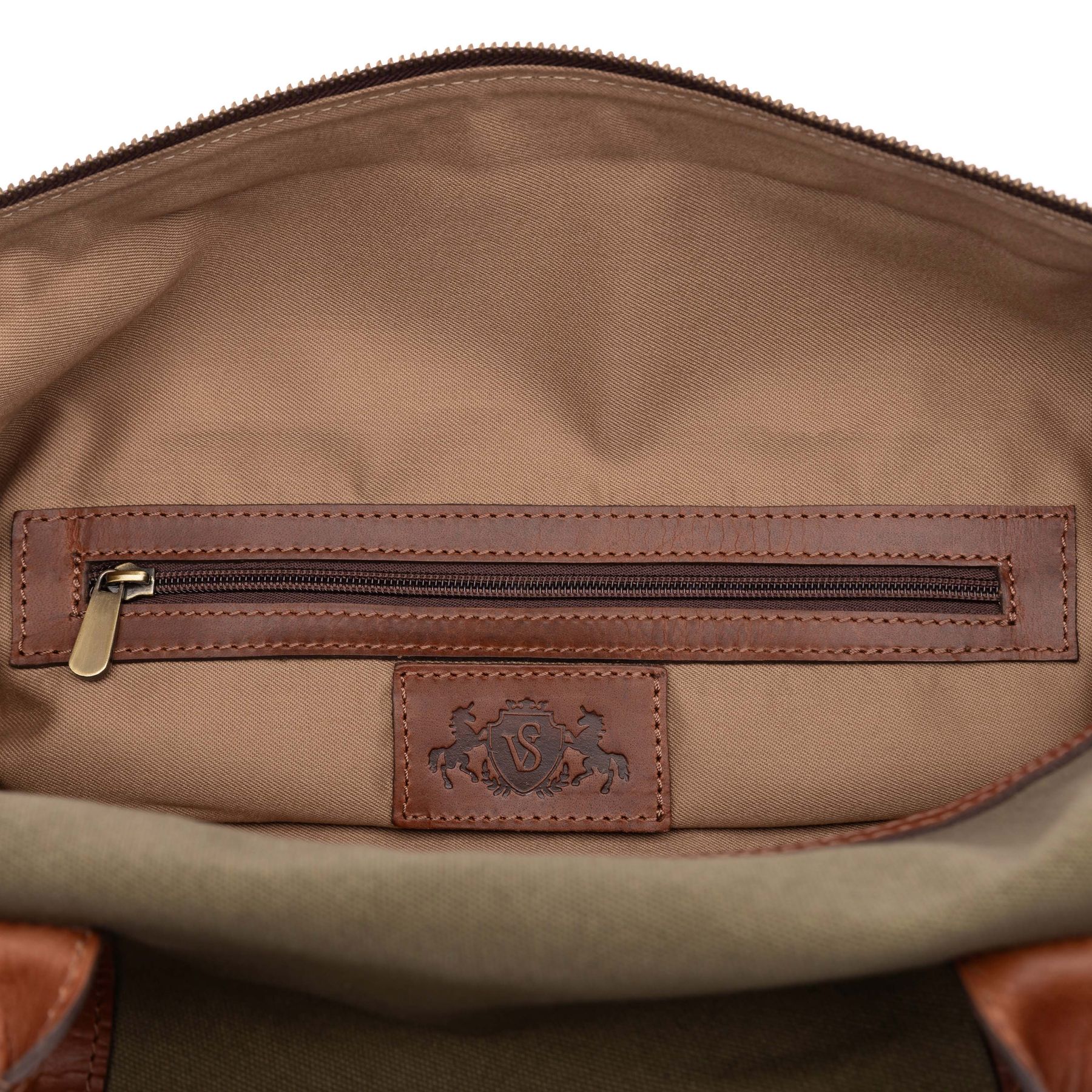 SID & VAIN Reisetasche Canvas LENNOX Weekender blau olive 44857