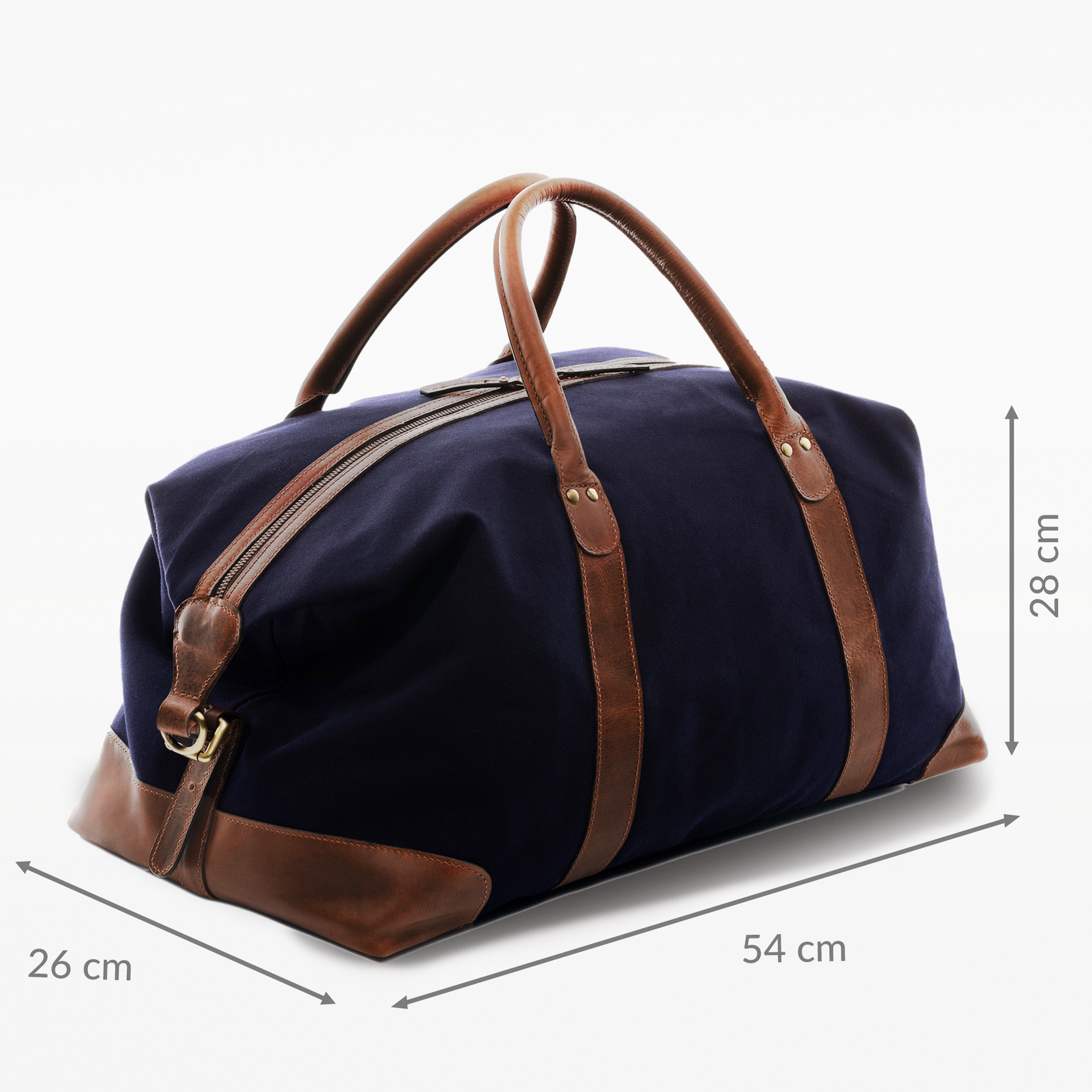 SID & VAIN Reisetasche Canvas LENNOX Weekender blau olive 47633