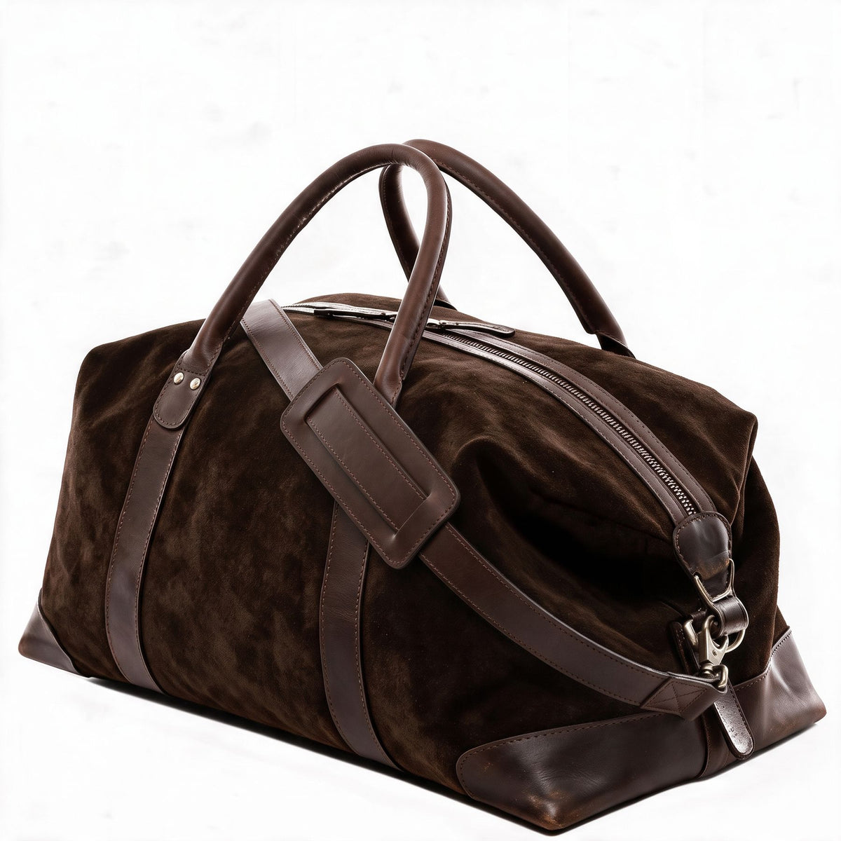 Wildleder Reisetasche Lennox braun Gallerie