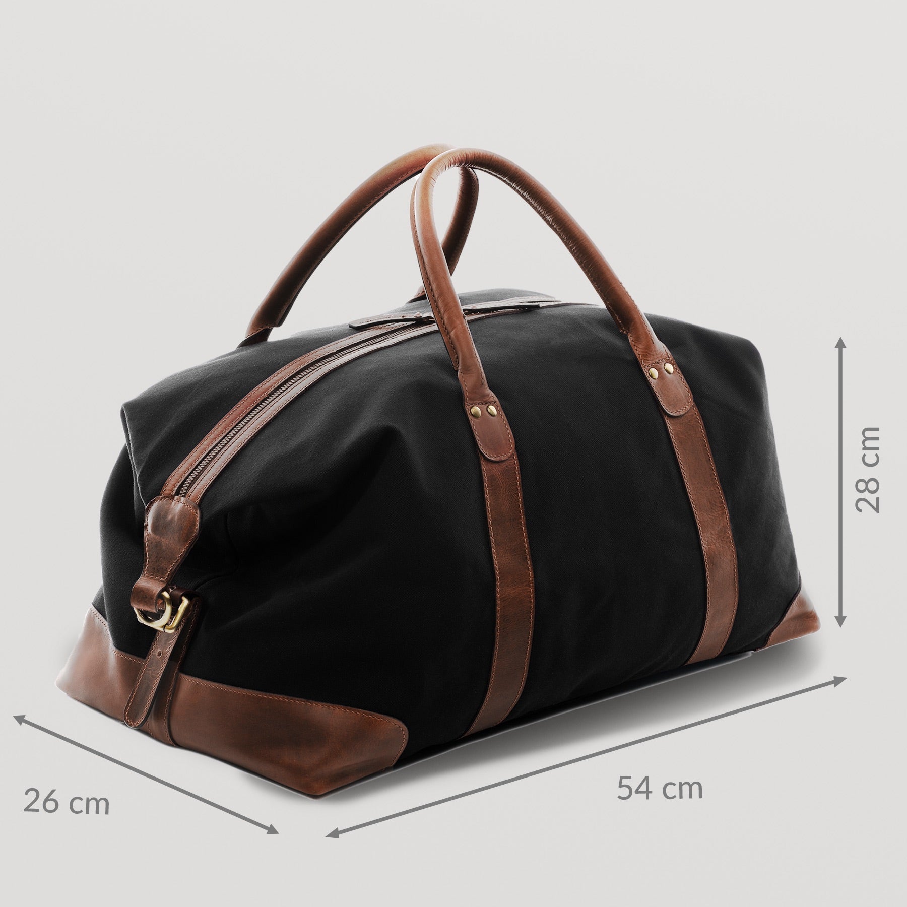 6456-SID & VAIN travel-l - L - H-75 - Lennox -brown CANVAS-PULL-UP-measure