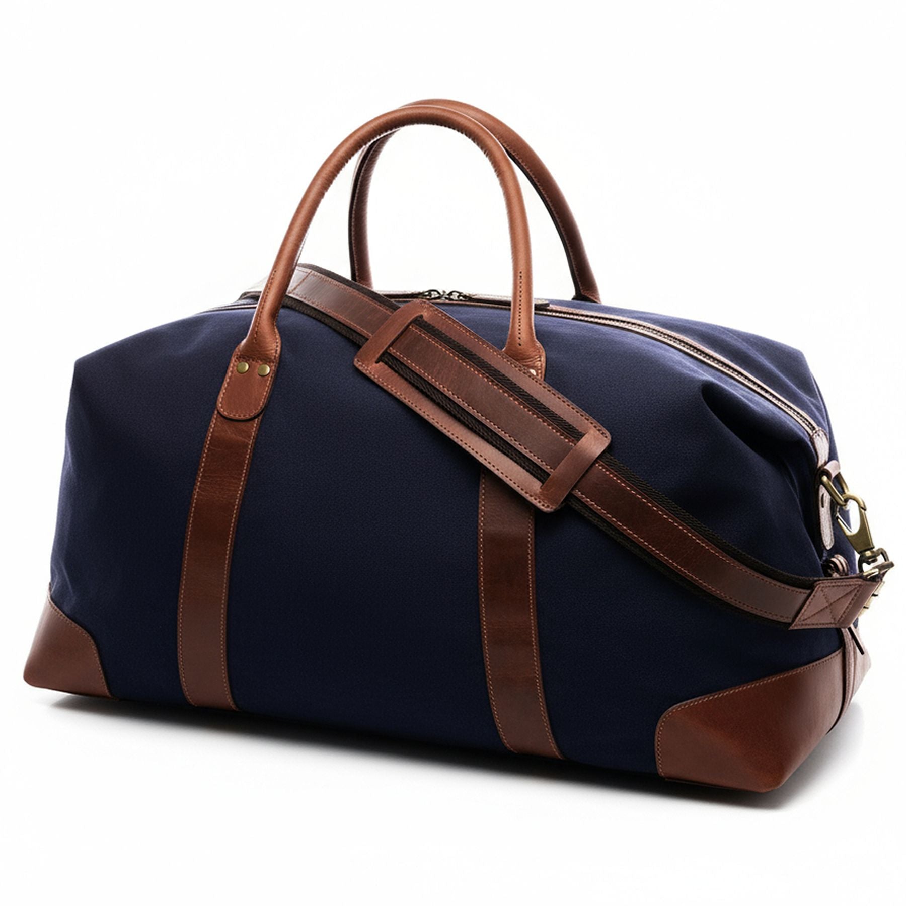 SID & VAIN Reisetasche Canvas LENNOX Weekender blau olive 44999