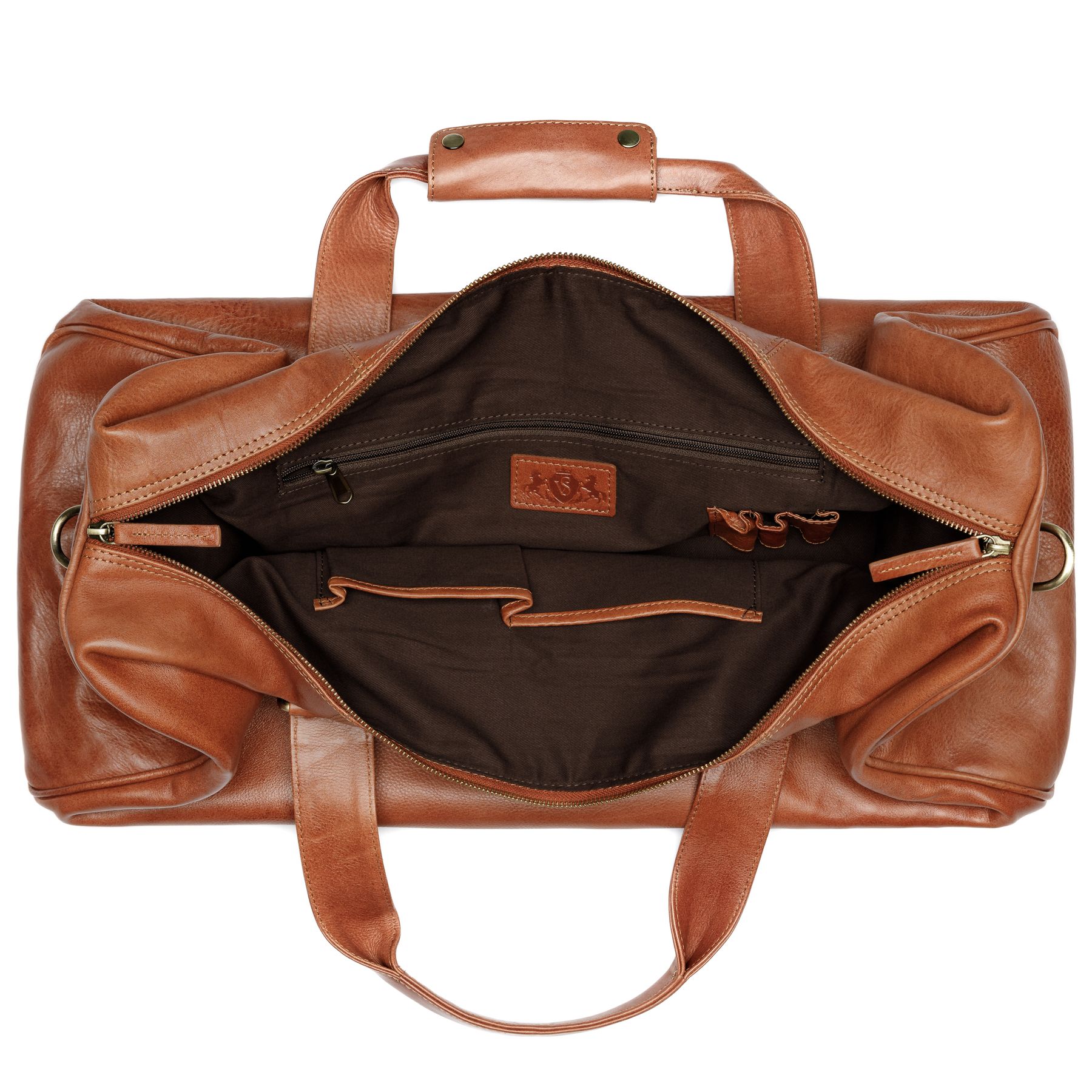 SID & VAIN Reisetasche groß Leder XXL LINUS light-crunchy-tan 28078