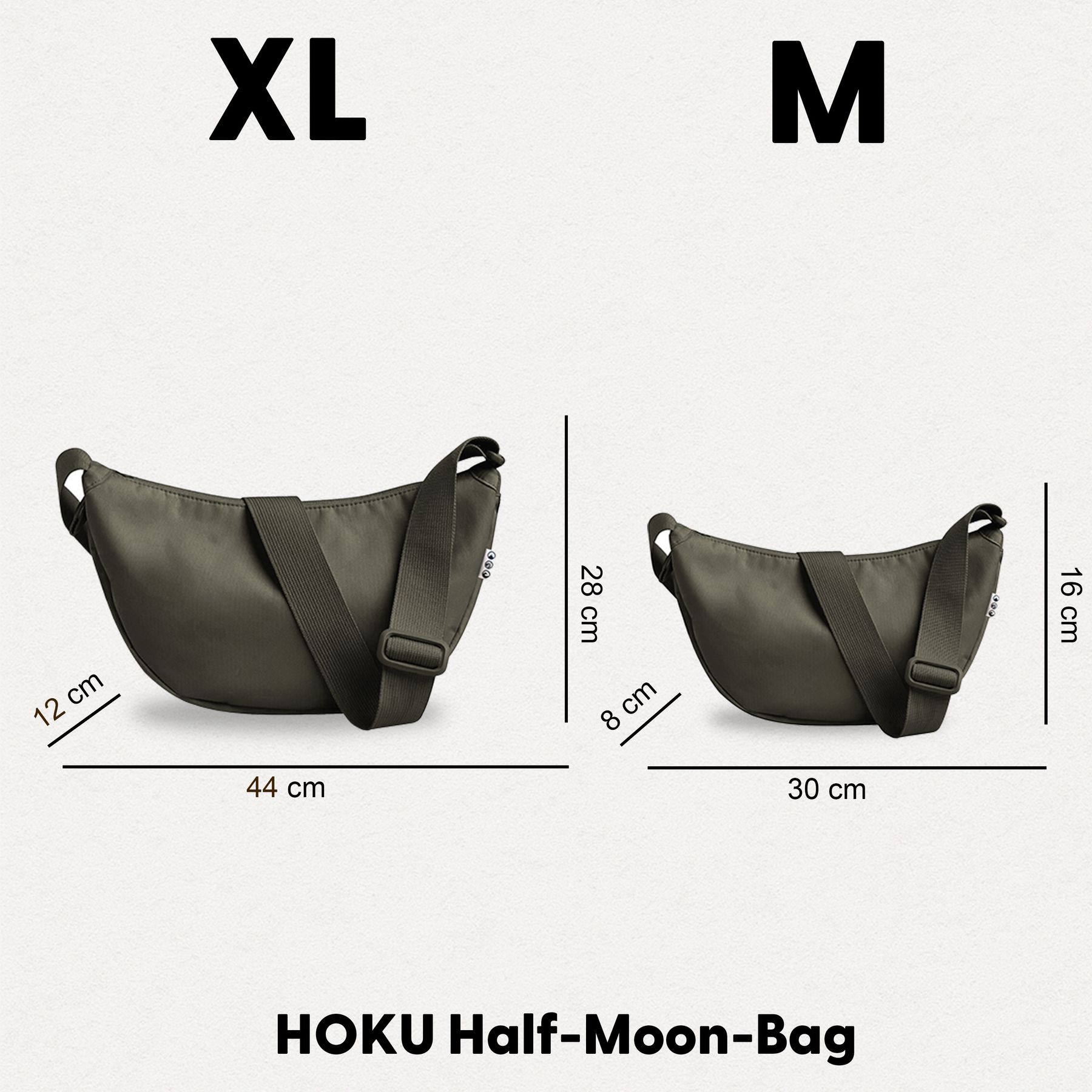 Half-Moon-Bag HOKU schoudertas