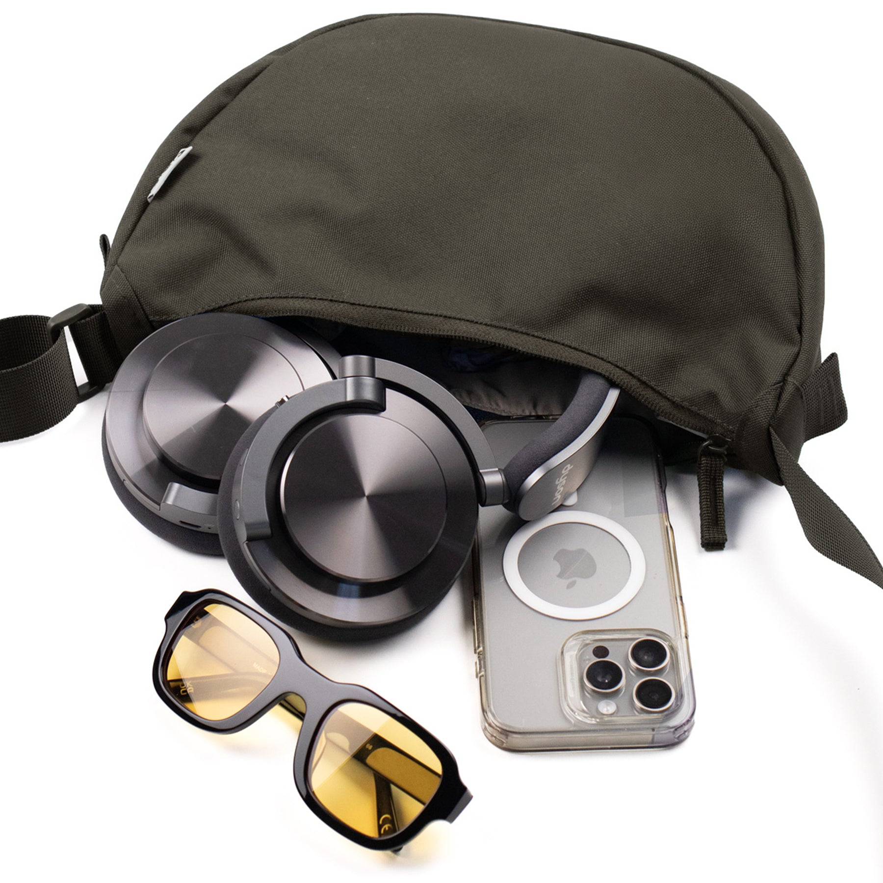 SONS OF ALOHA Moon-Bag Umhängetasche unisex Cross-body Bag Halbmond Tasche zum Umhängen khaki 50722