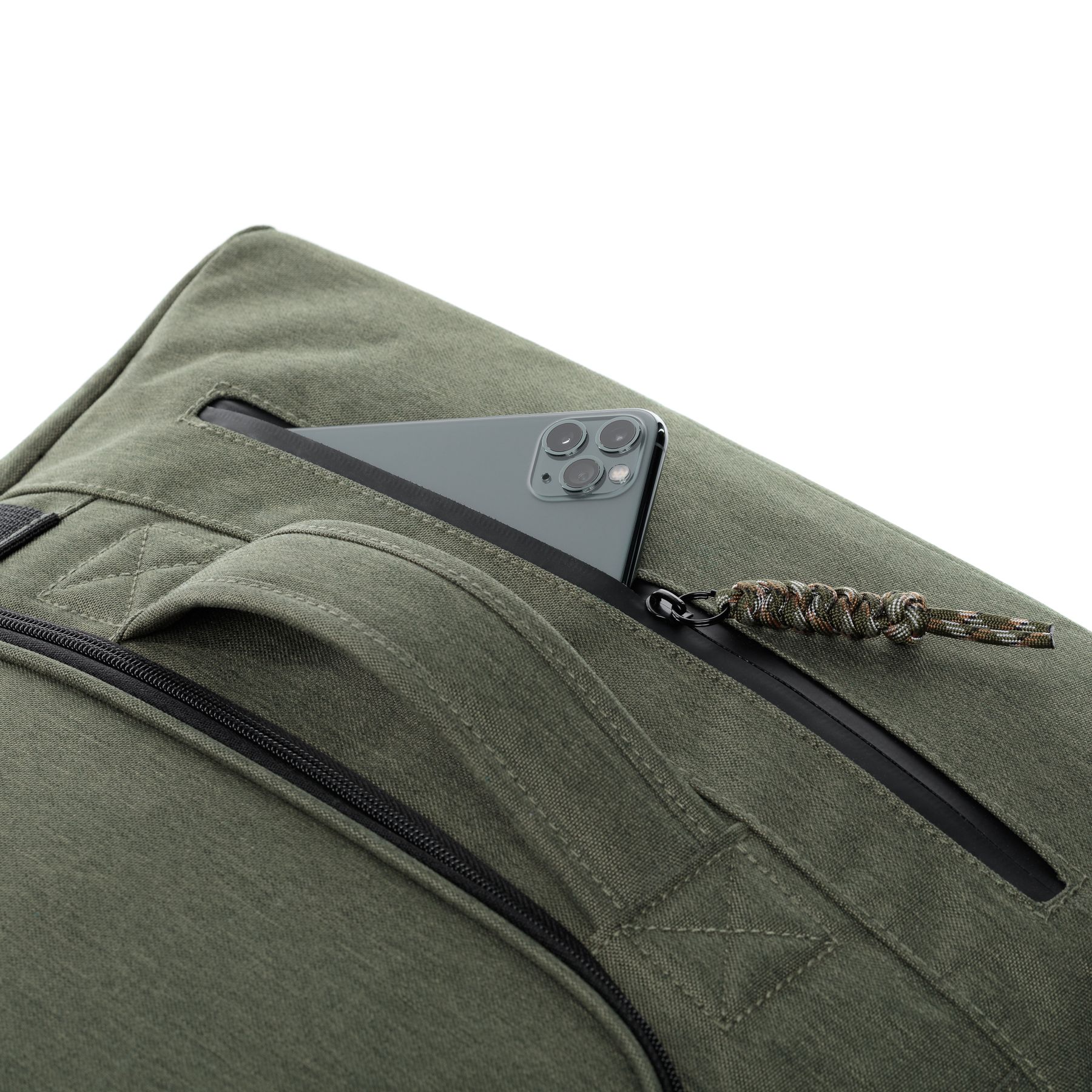 Reisetasche mit 2 Rollen KANE Duffel-Trolley Rollkoffer olive 15