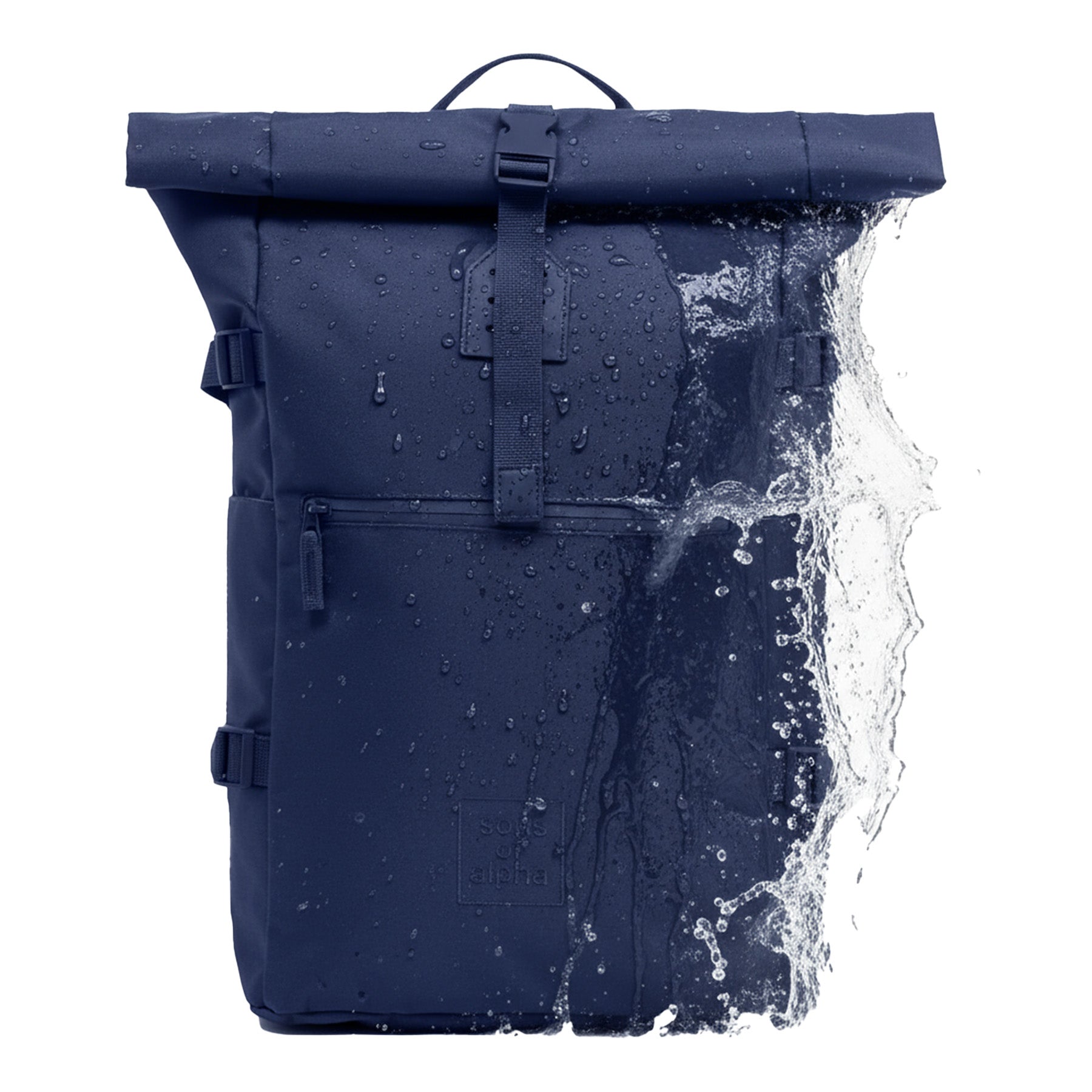 SONS OF ALOHA Rolltop Rucksack Fahrradrucksack 15" Zoll Laptopfach Backpack Tagesrucksack verschiedene Farben grün, blau, schwarz, beige