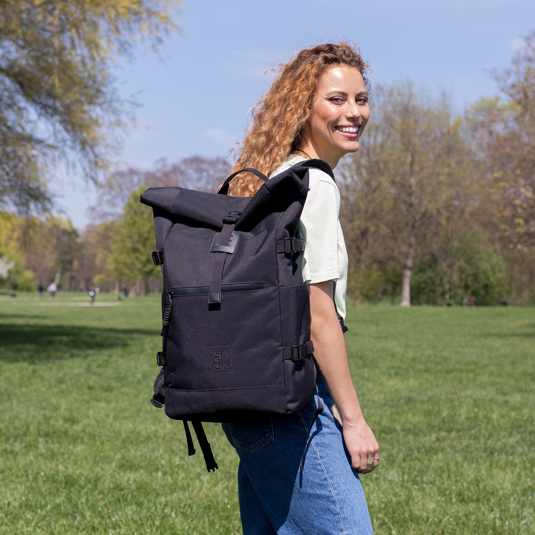 Rucksack backpack RollTop SONS OF ALOHA RPET KANE parent 38845