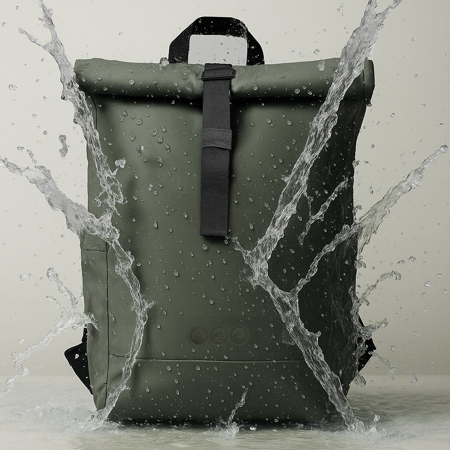 SONS OF ALOHA Rucksack HOLU 15" Laptopfach Ice-Blue Olivgrün Schwarz 49468