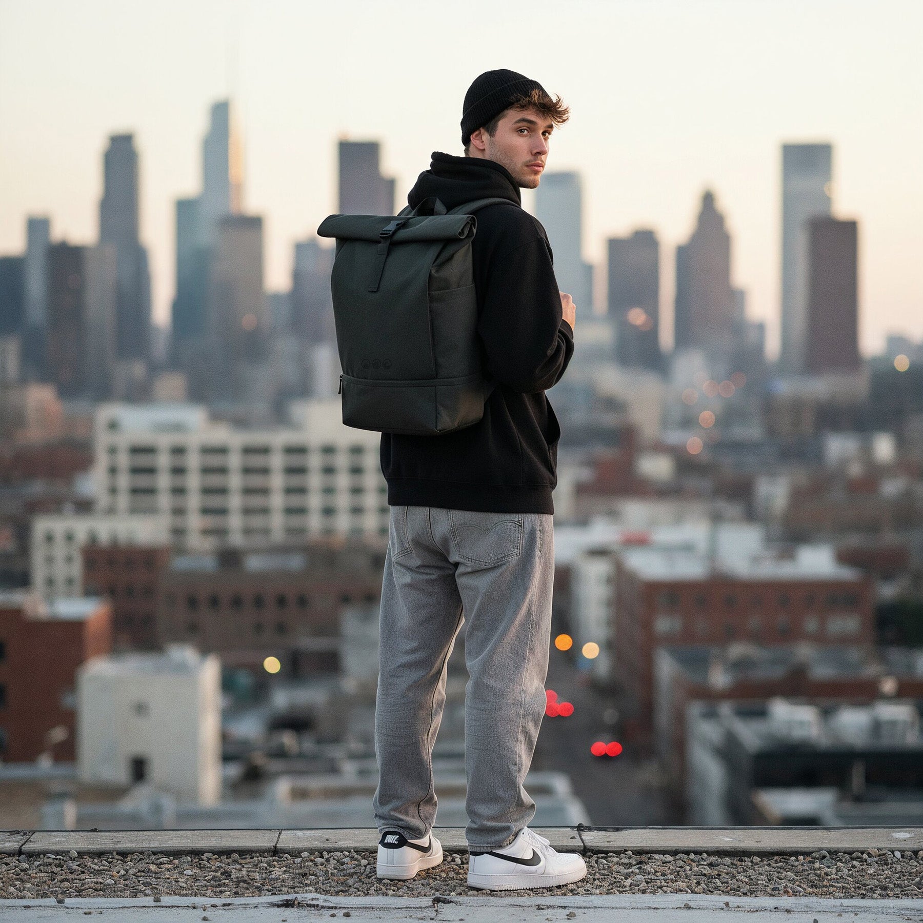 Rolltop Rucksack gross - Backpack SONS OF ALOHA Laptop-Fach Schuh-Fach