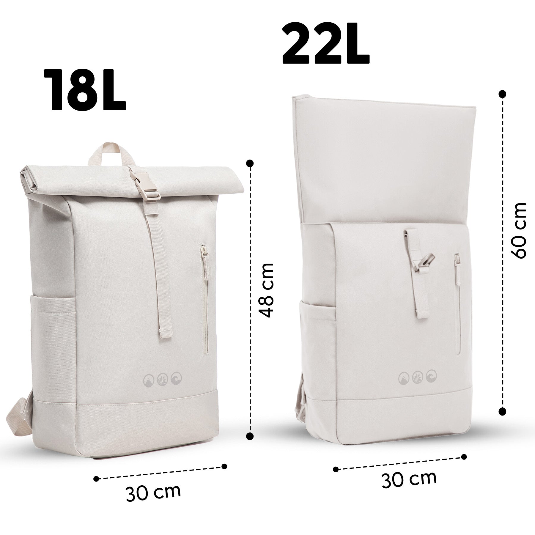 XL Rolltop Rugzak NALU 15"