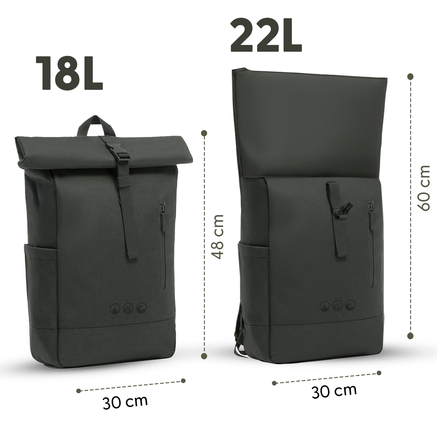 XL Rolltop Rugzak NALU 15"