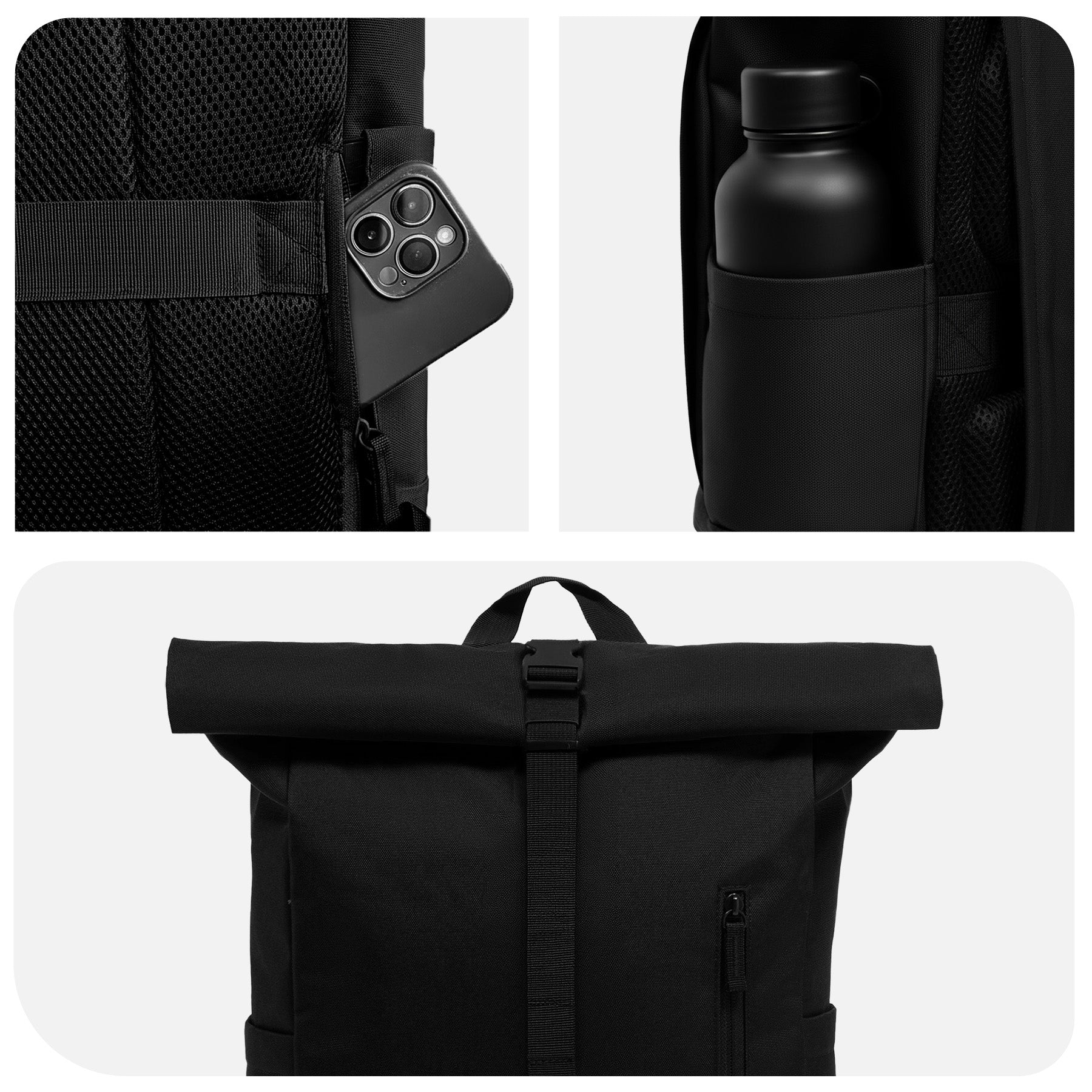 Rolltop Rucksack gross - Backpack SONS OF ALOHA Laptop-Fach Schuh-Fach