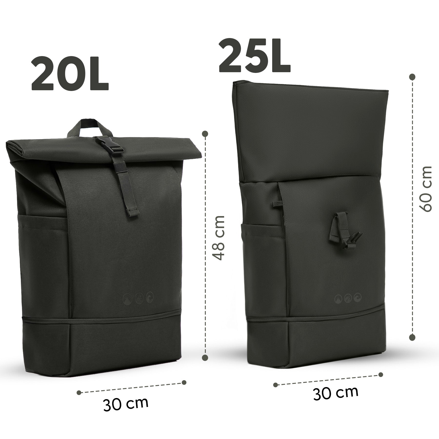 Rolltop Rucksack gross - Backpack SONS OF ALOHA Laptop-Fach Schuh-Fach