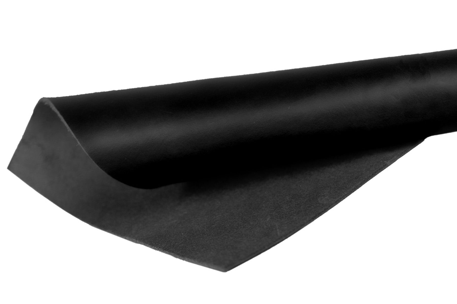glattes dickes Leder schwarz