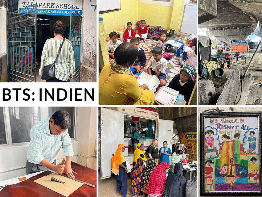 Collage mehrerer Bilder aus Indien