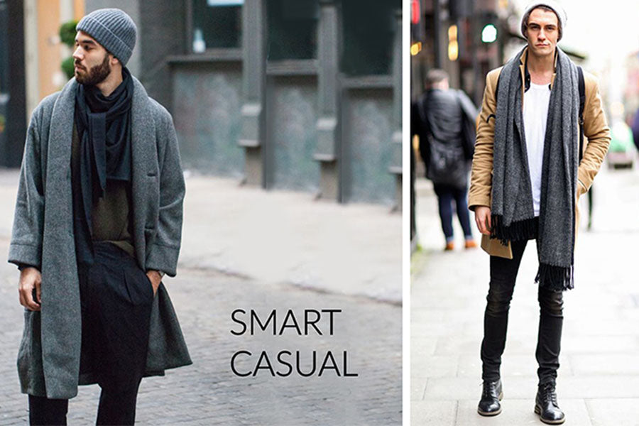 Zwei Männer in modischen Outfits