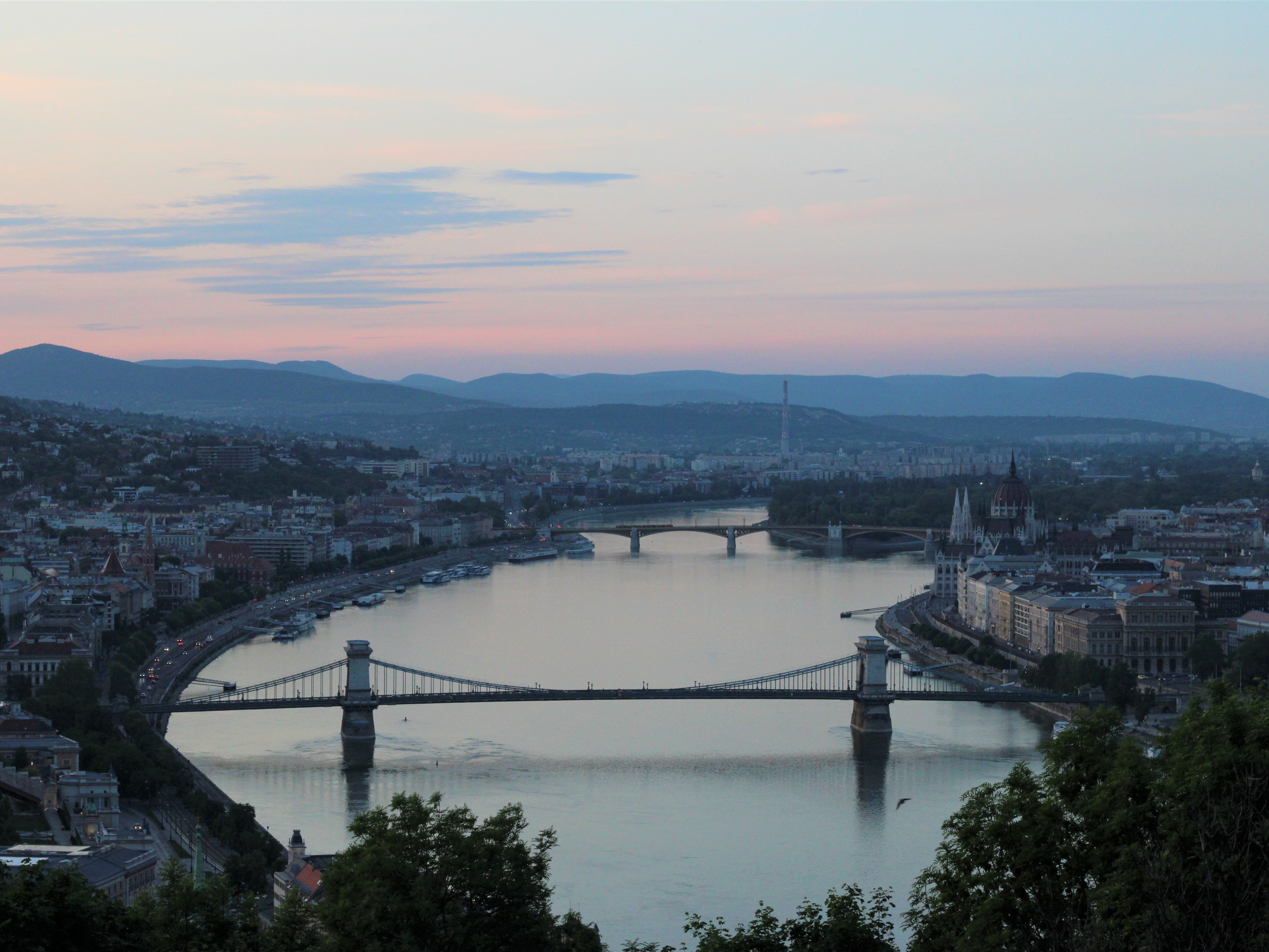 Foto der Stadt Budapest, Ungarn von oben