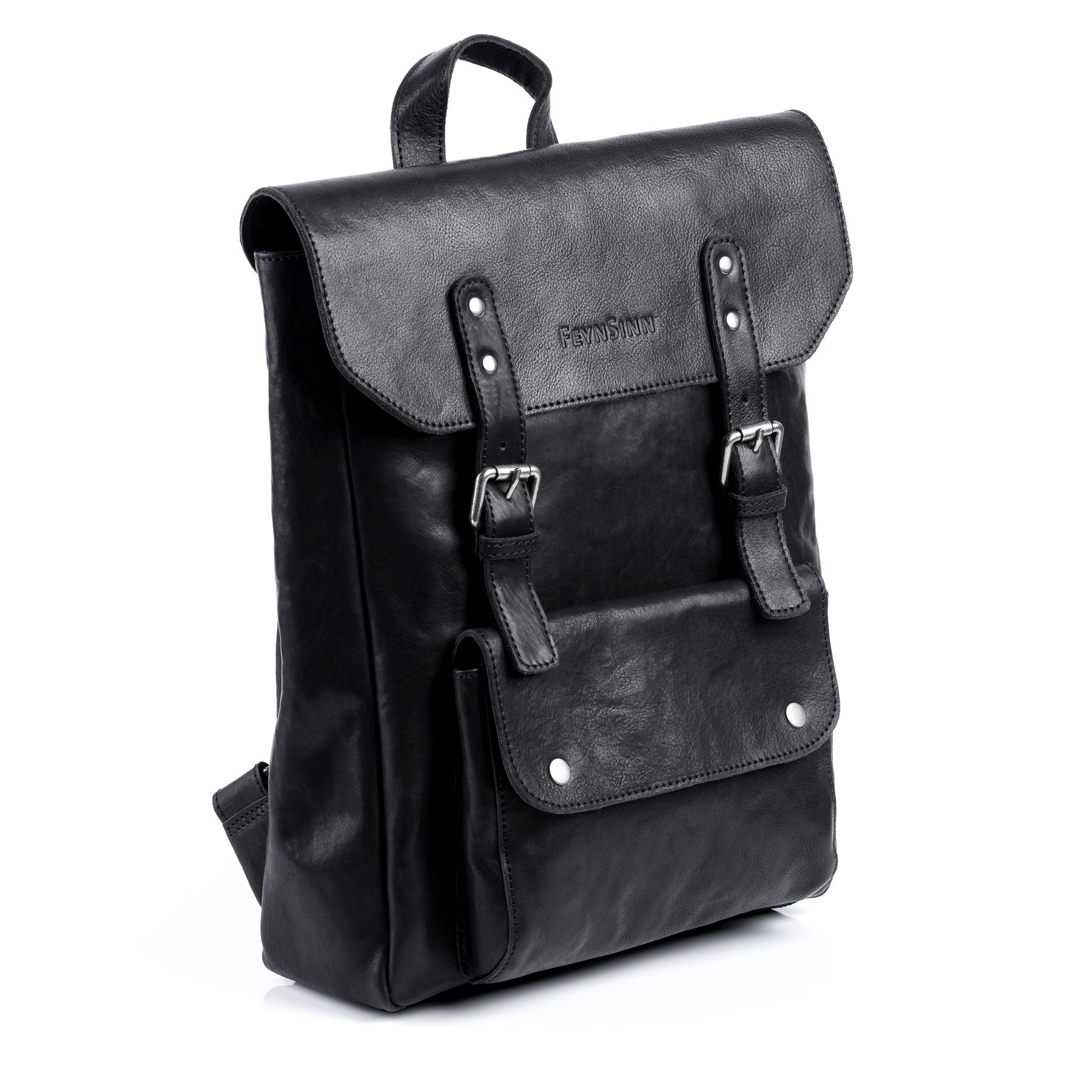 FEYNSINN BERLIN Rucksack Leder PHOENIX schwarz 5773