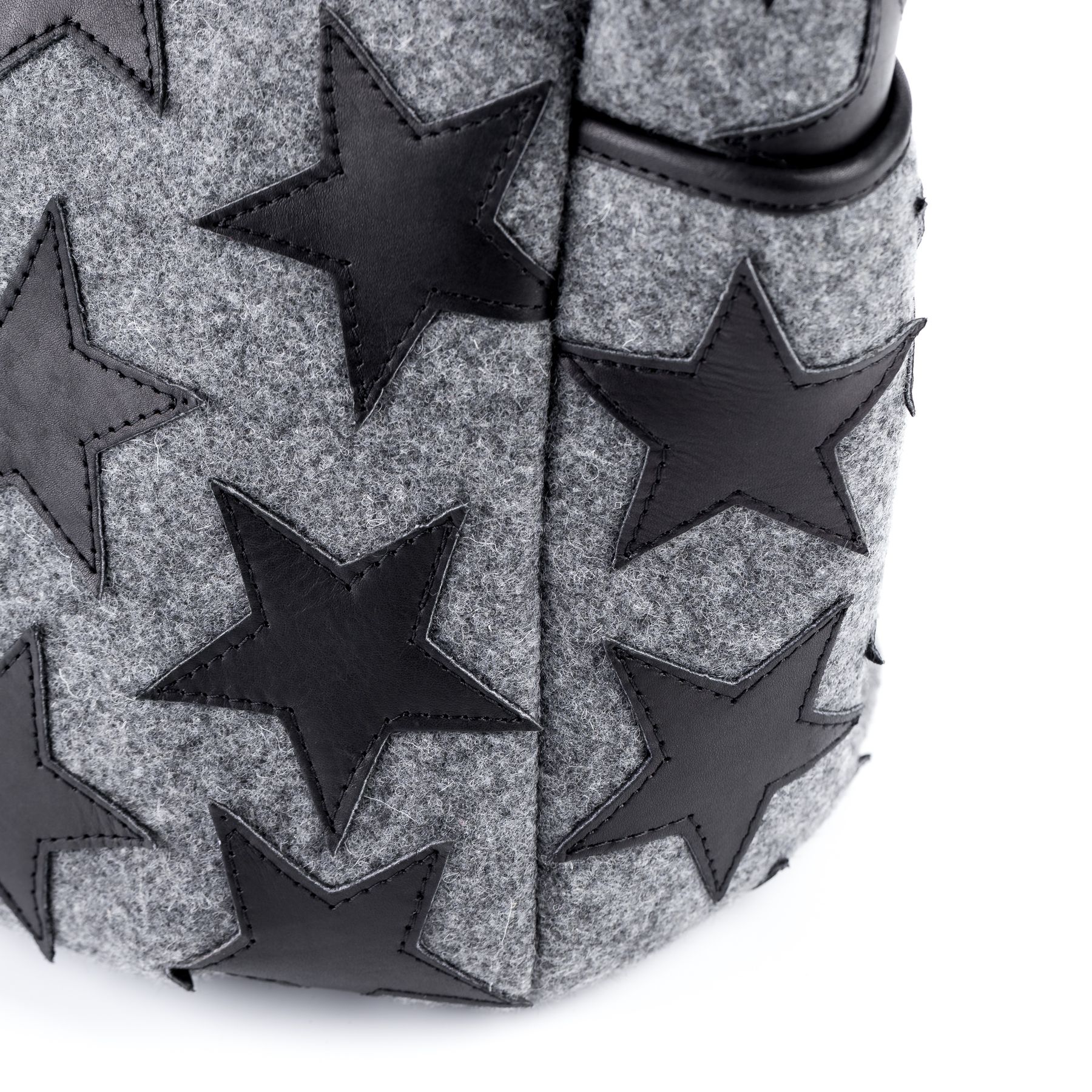 FEYNSINN BERLIN Schultertasche Leder STARS felt-schwarz 9178