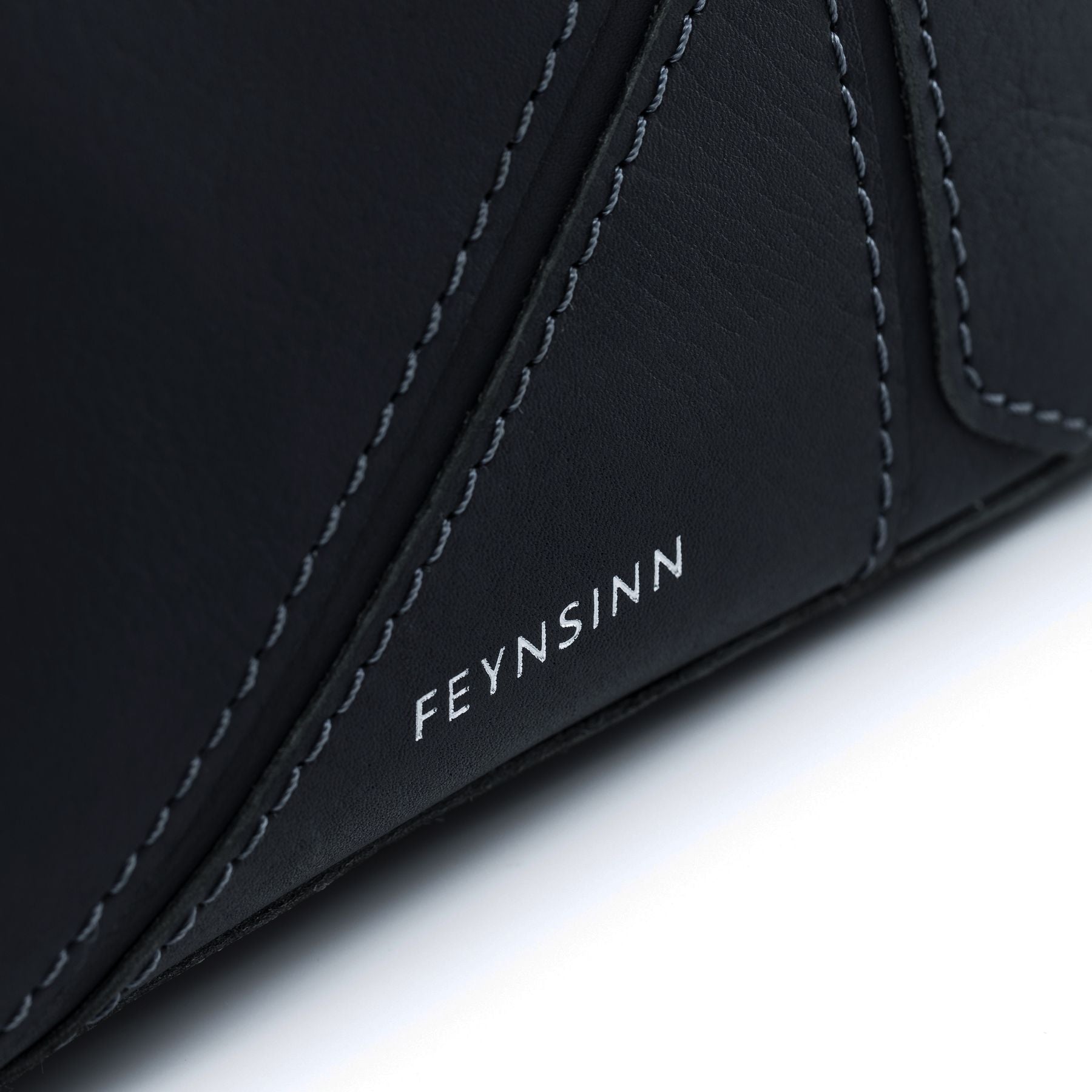 FEYNSINN BERLIN Schultertasche Leder & Clutch Leder JEMMA PUZZLE schwarz 10490