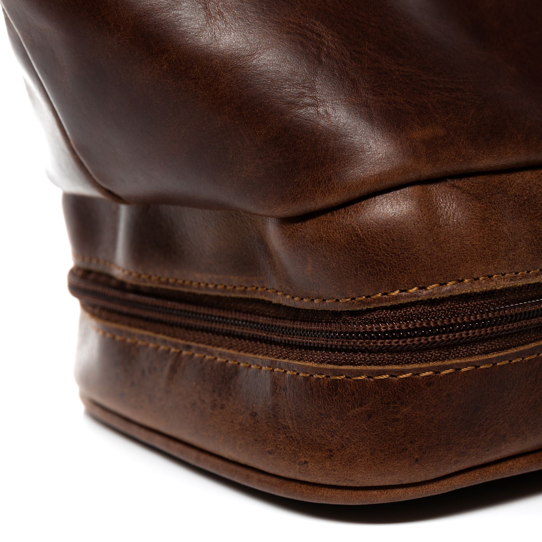 SID & VAIN Kulturbeutel Leder NOTTINGHAM braun-cognac 11184