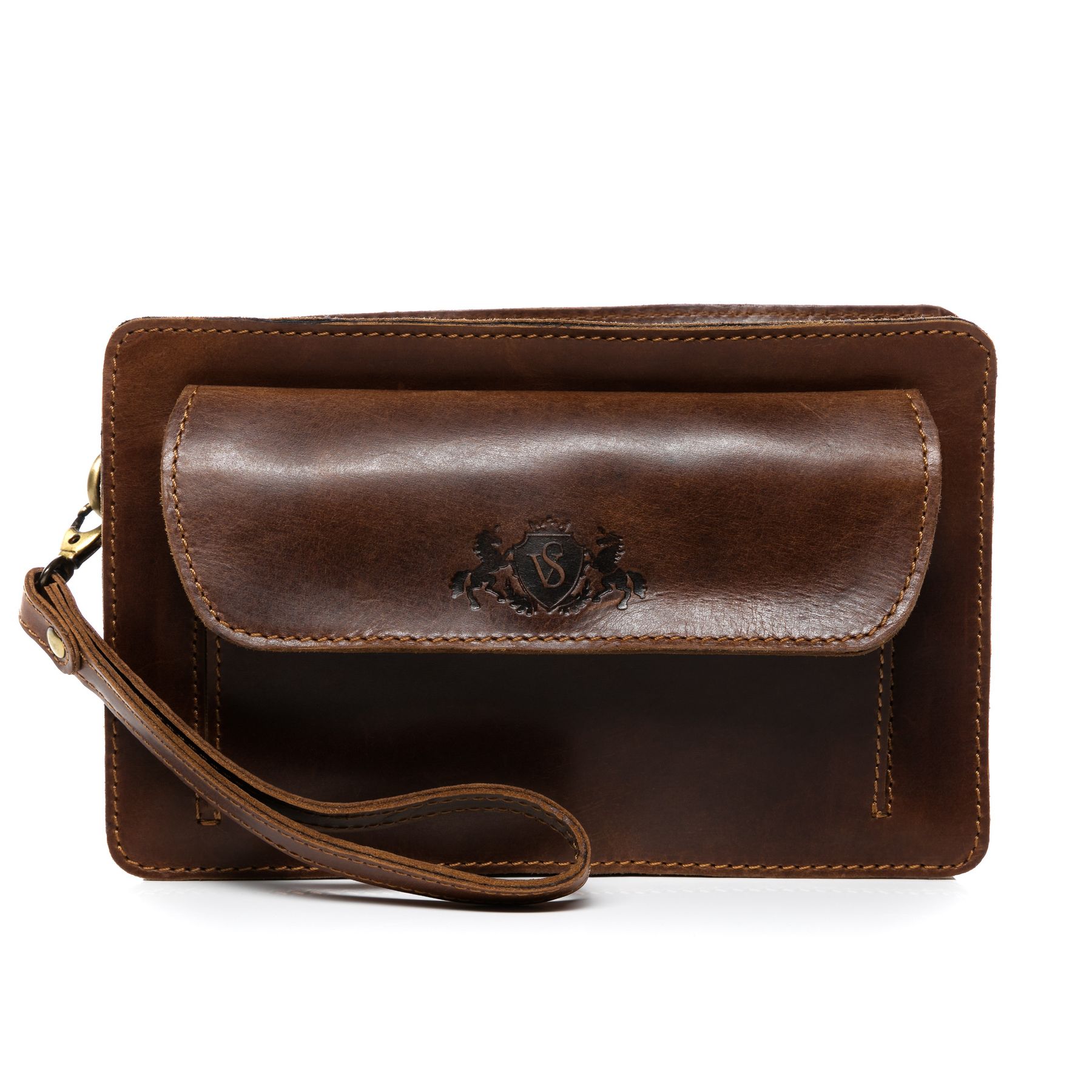 SID & VAIN wristbag CORNWALL braun-cognac 11117