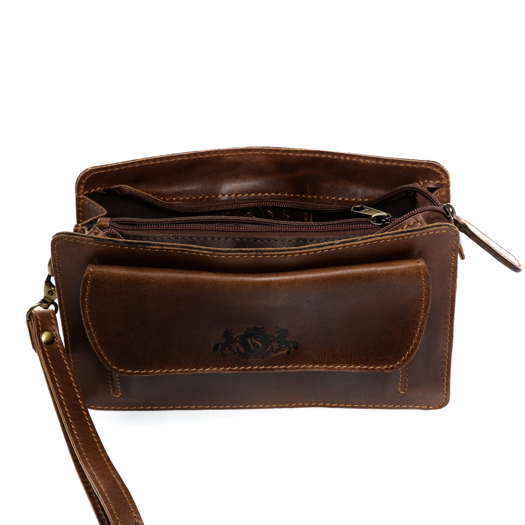 SID & VAIN wristbag CORNWALL braun-cognac 11119